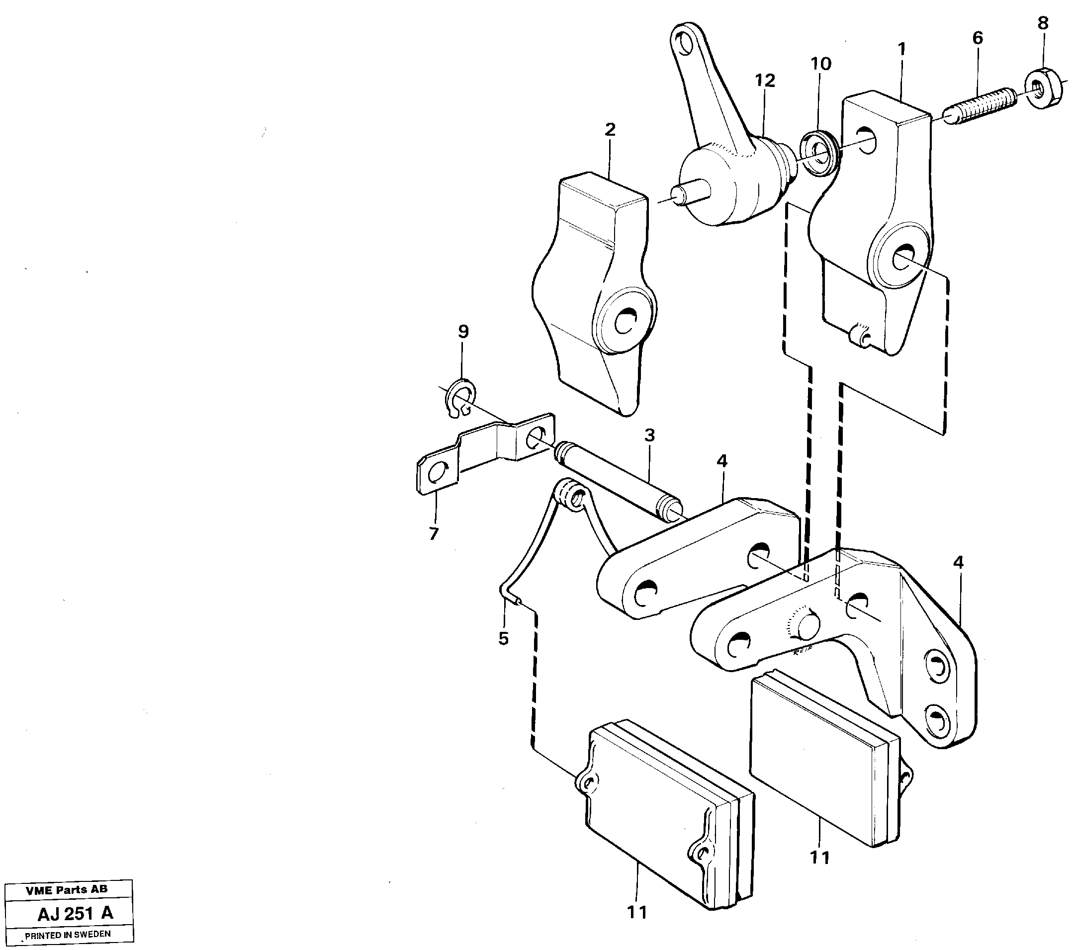 Схема запчастей Volvo L120B - 21864 Disc brake L120B VOLVO BM VOLVO BM L120B