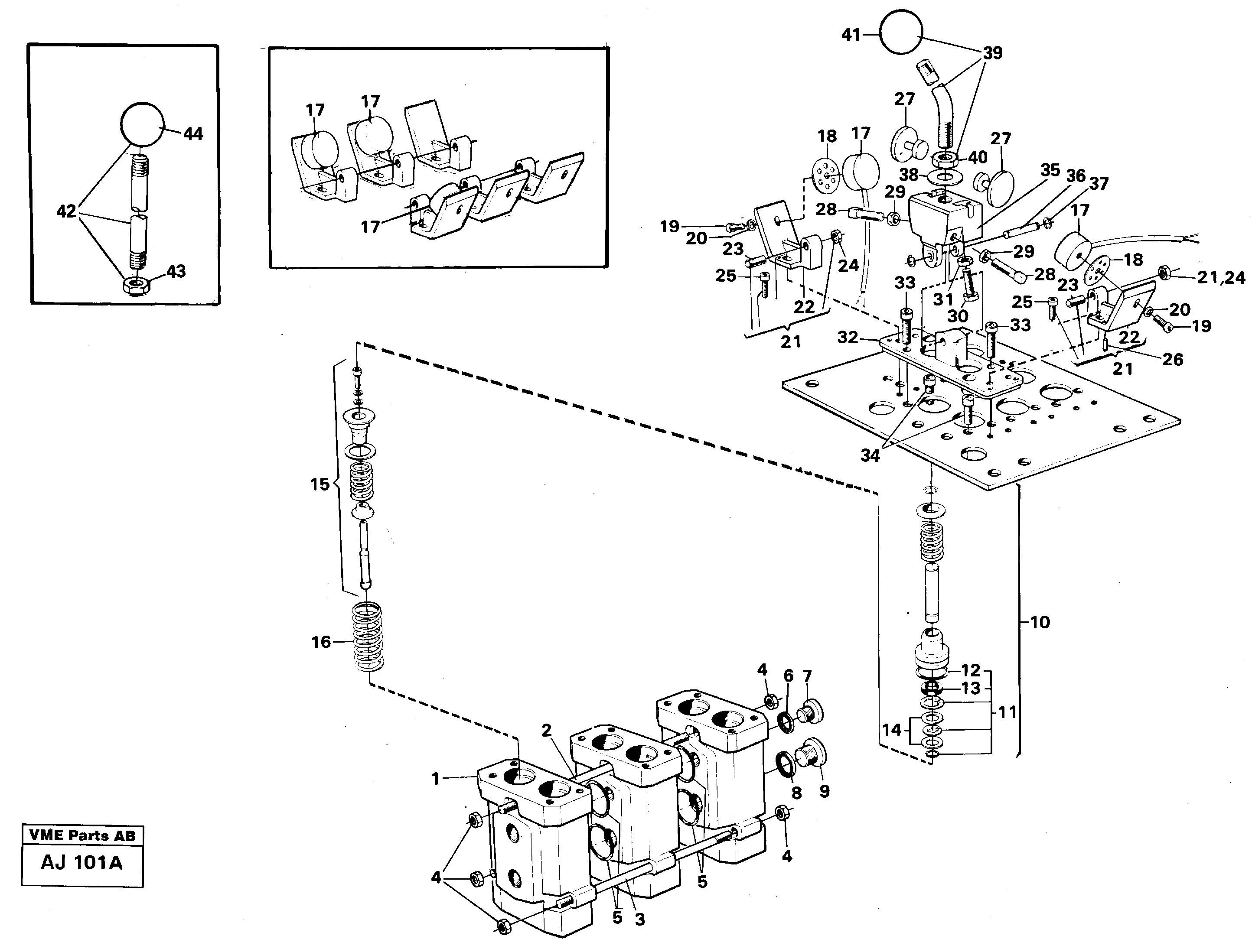 Схема запчастей Volvo L120B - 103089 Servo valve L120B VOLVO BM VOLVO BM L120B