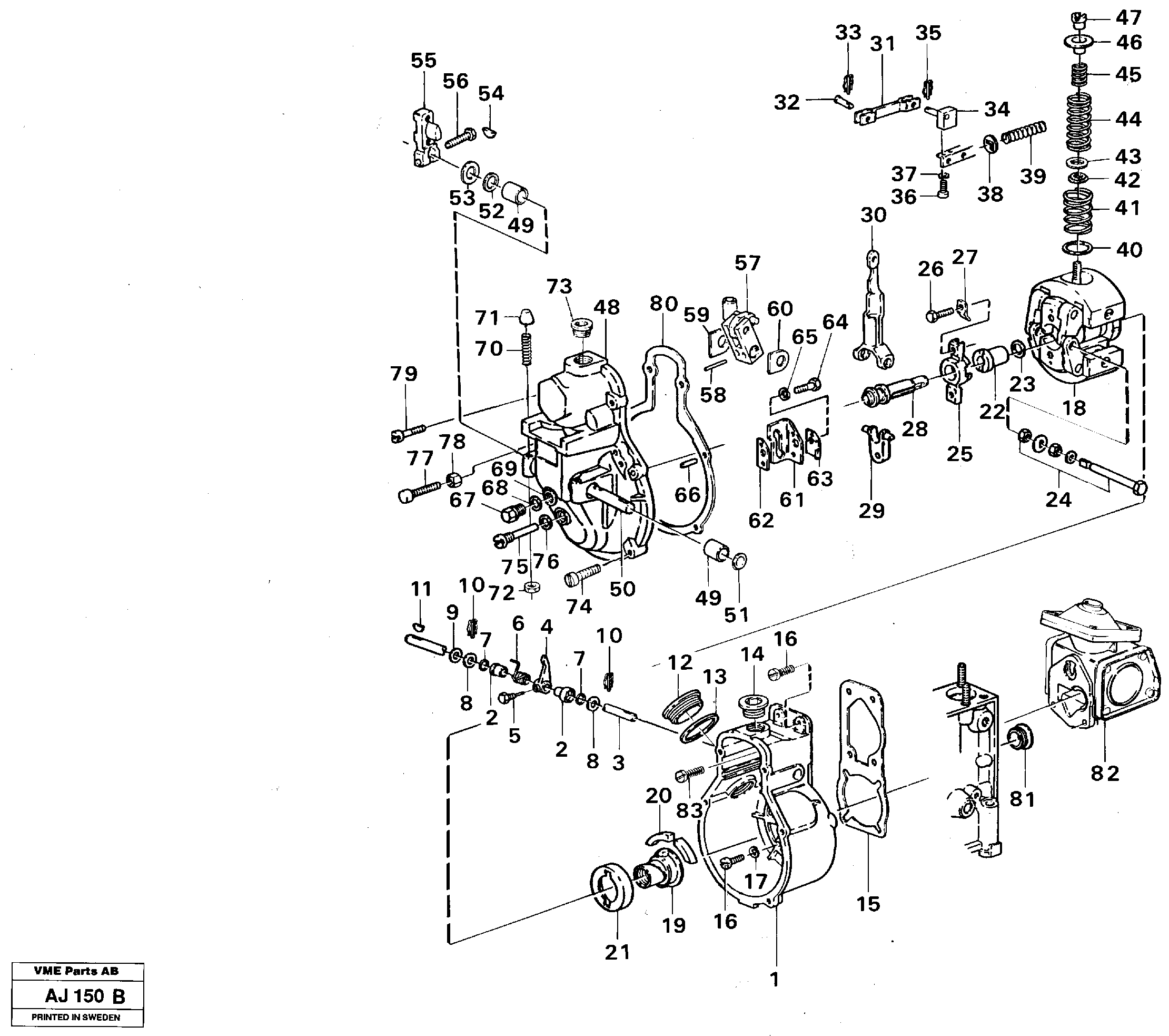 Схема запчастей Volvo L120B - 71425 Centrifugal governor L120B VOLVO BM VOLVO BM L120B