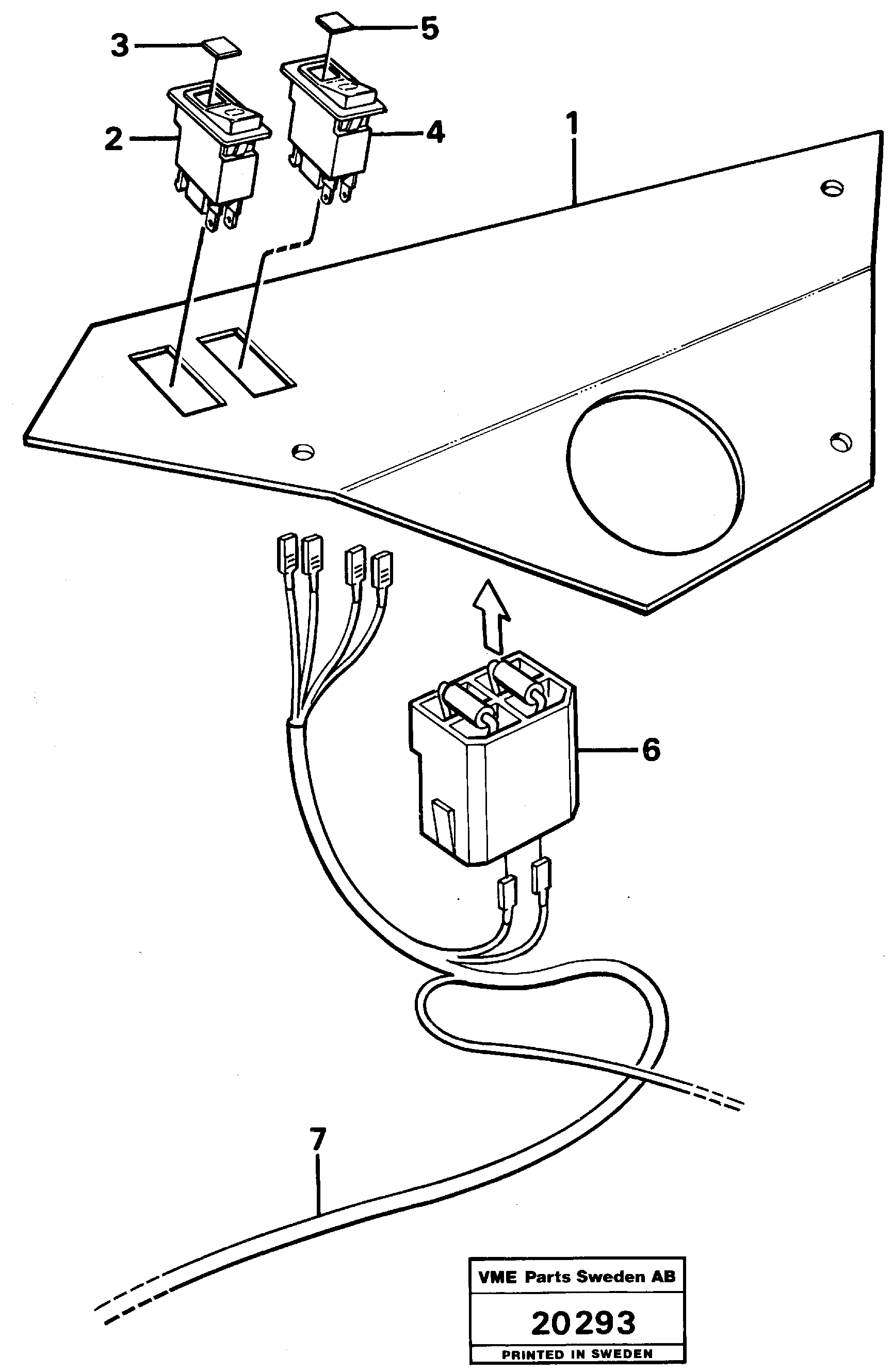 Схема запчастей Volvo L160 - 38093 Instrument panel L160 VOLVO BM L160