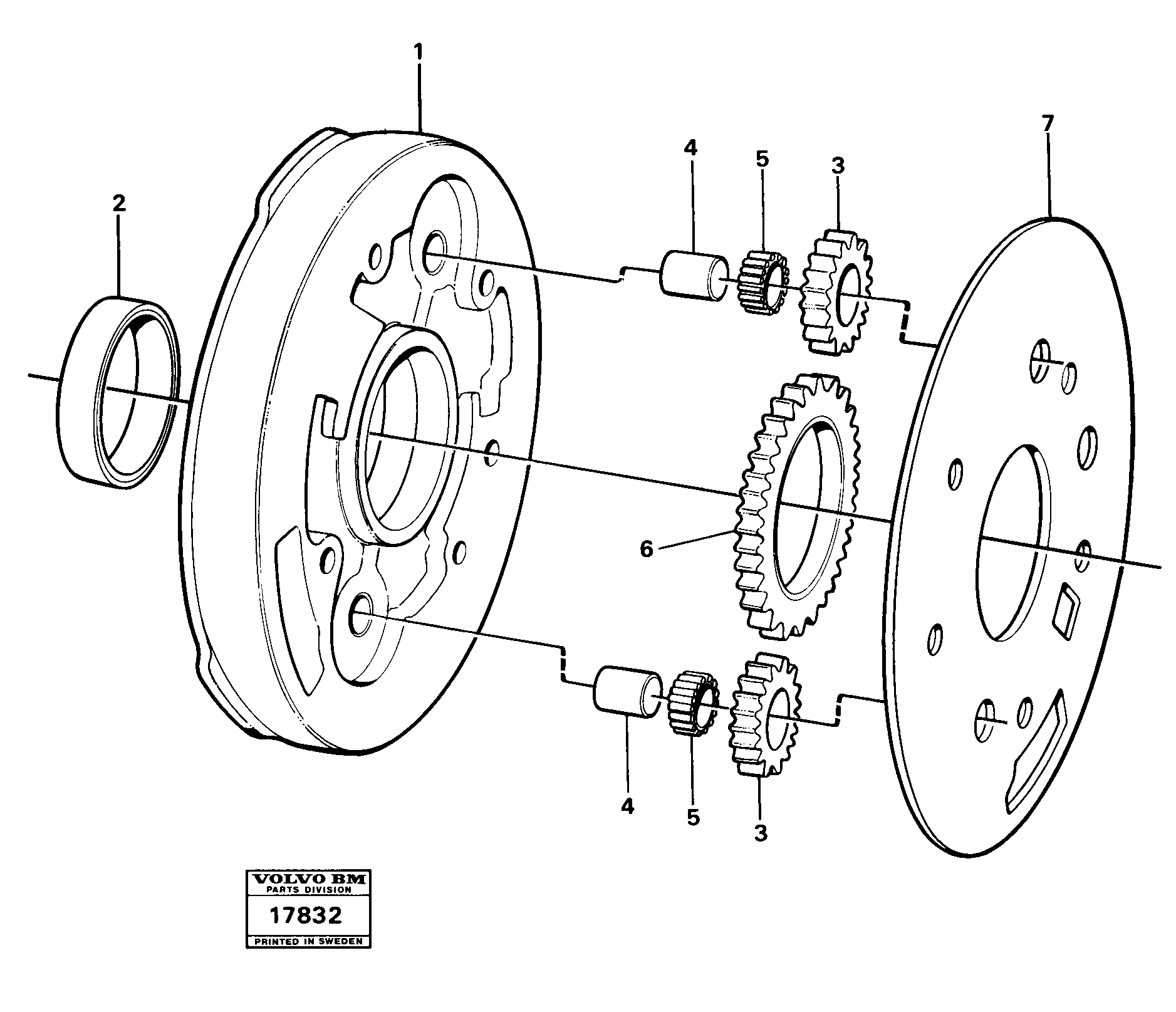 Схема запчастей Volvo L160 - 20234 Насос L160 VOLVO BM L160