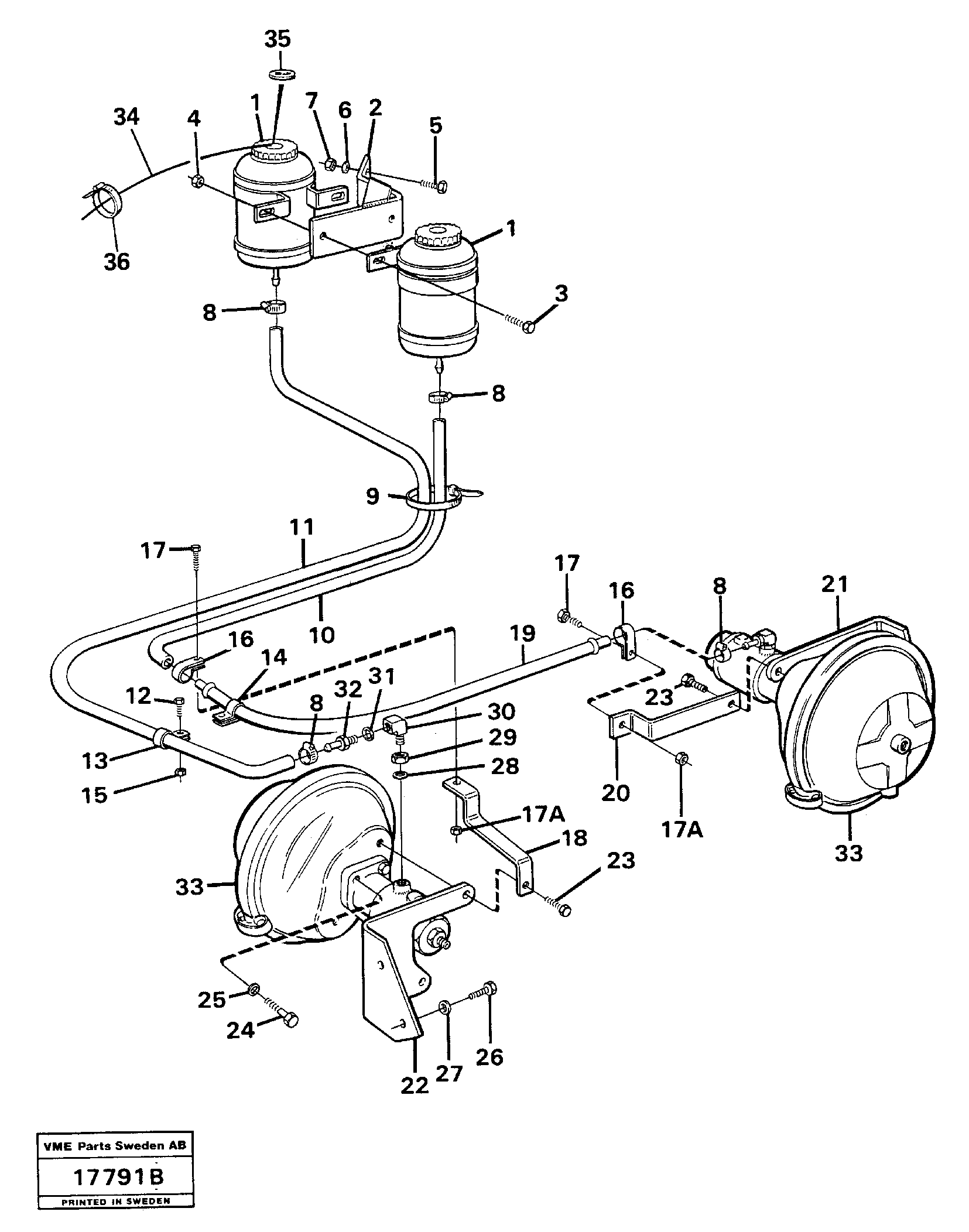 Схема запчастей Volvo L160 - 39943 Масляный бак L160 VOLVO BM L160