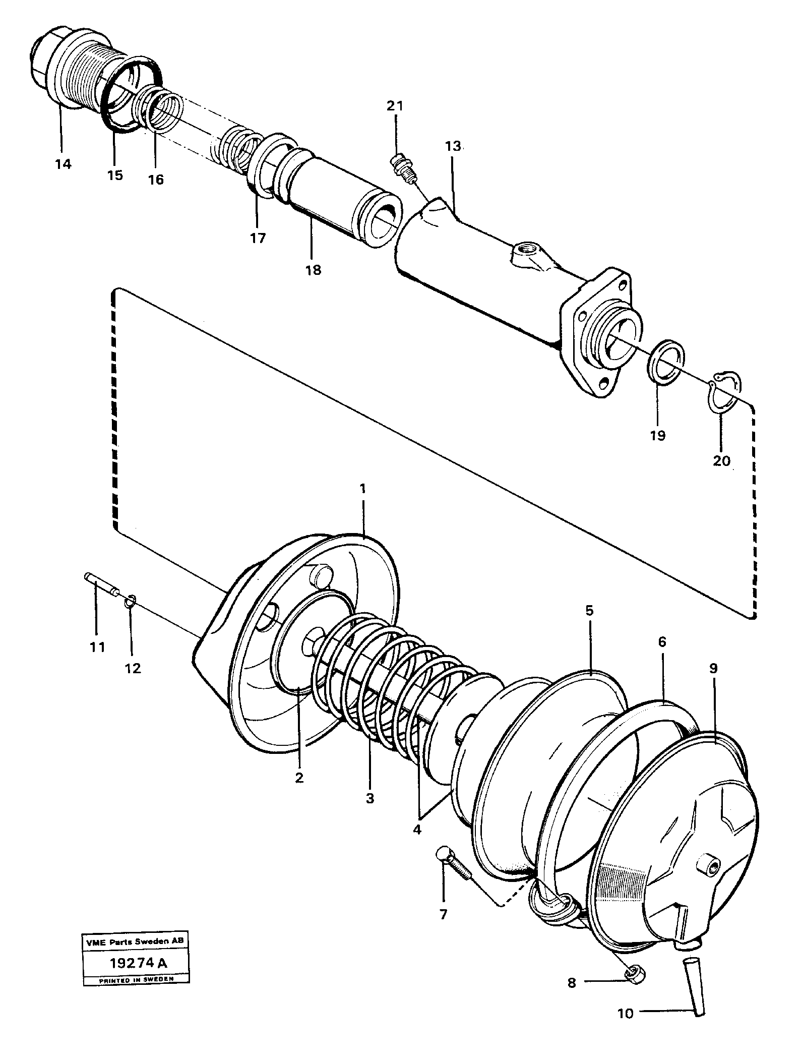 Схема запчастей Volvo L160 - 24990 Brake unit L160 VOLVO BM L160