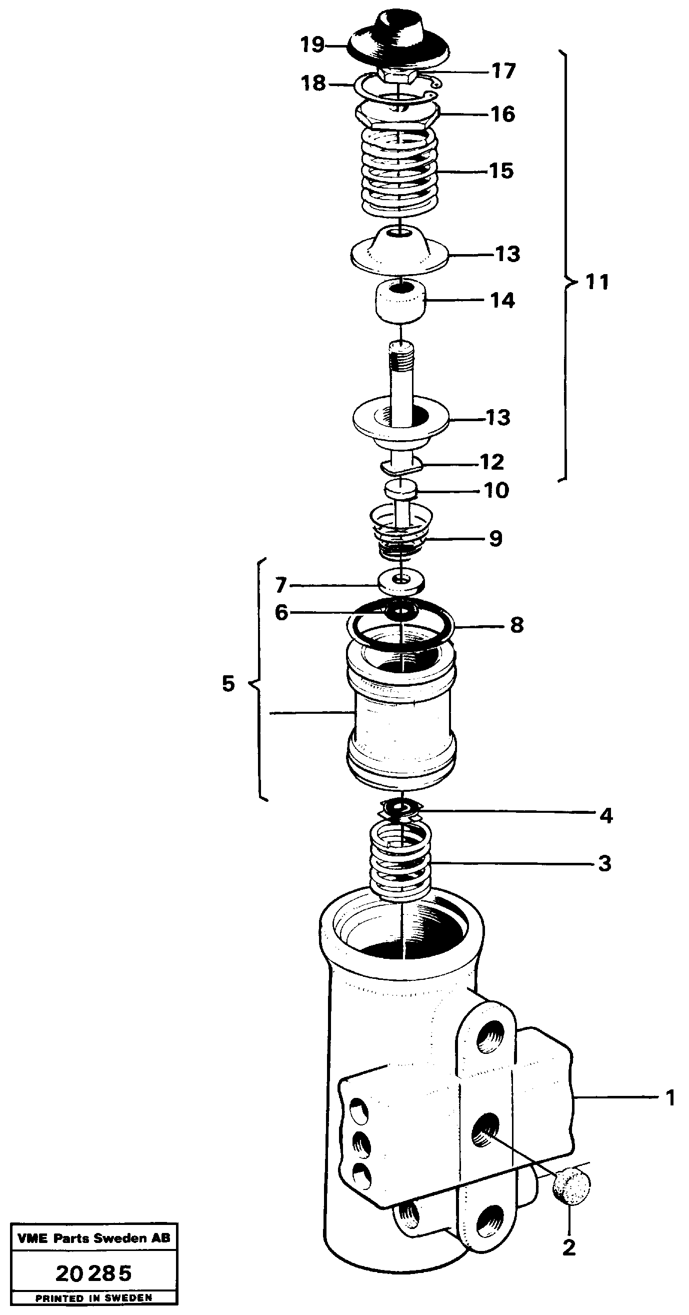 Схема запчастей Volvo L160 - 20260 Regulator L160 VOLVO BM L160