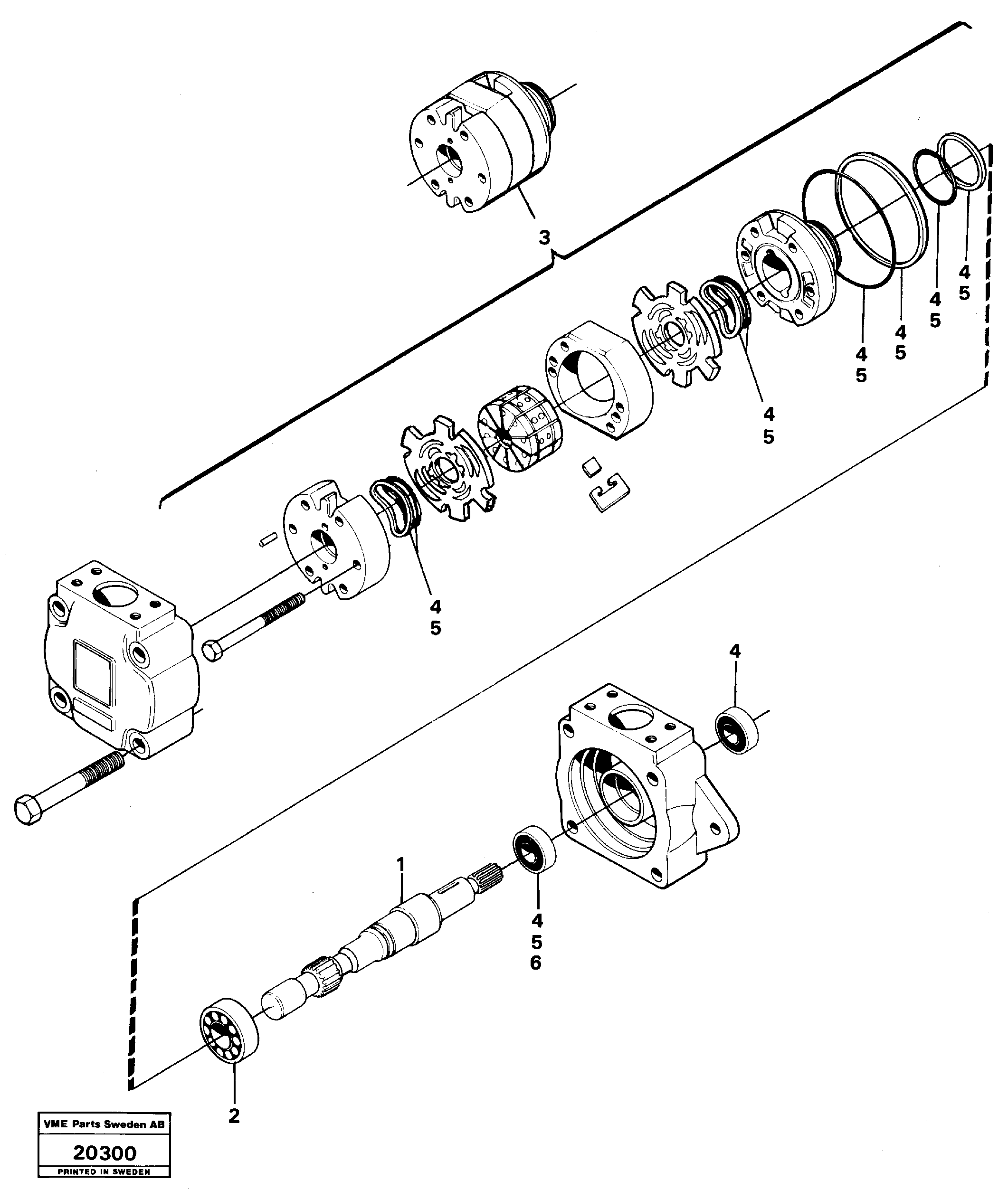 Схема запчастей Volvo L160 - 18953 Vane pump L160 VOLVO BM L160