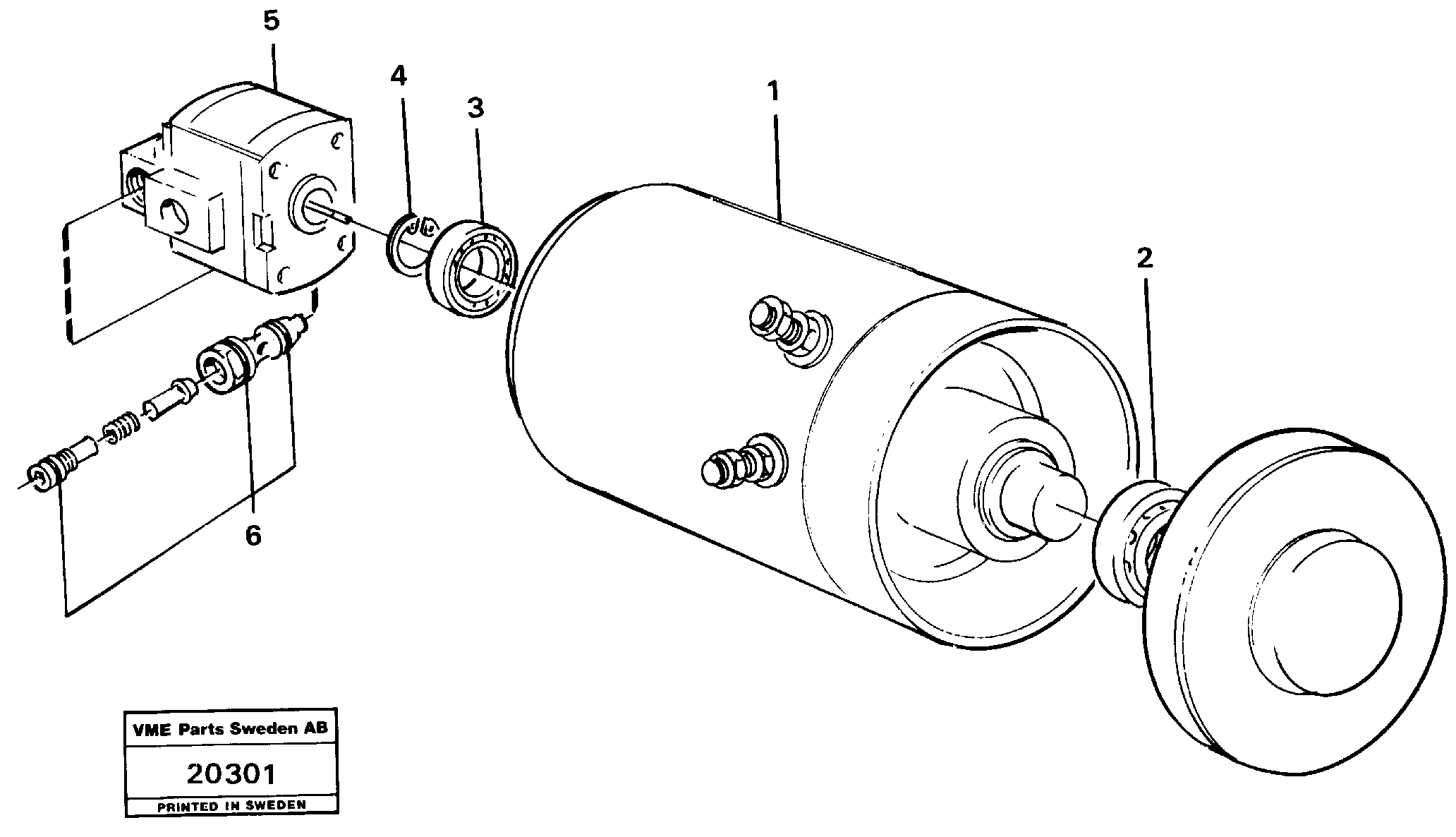 Схема запчастей Volvo L160 - 32301 Pump unit L160 VOLVO BM L160