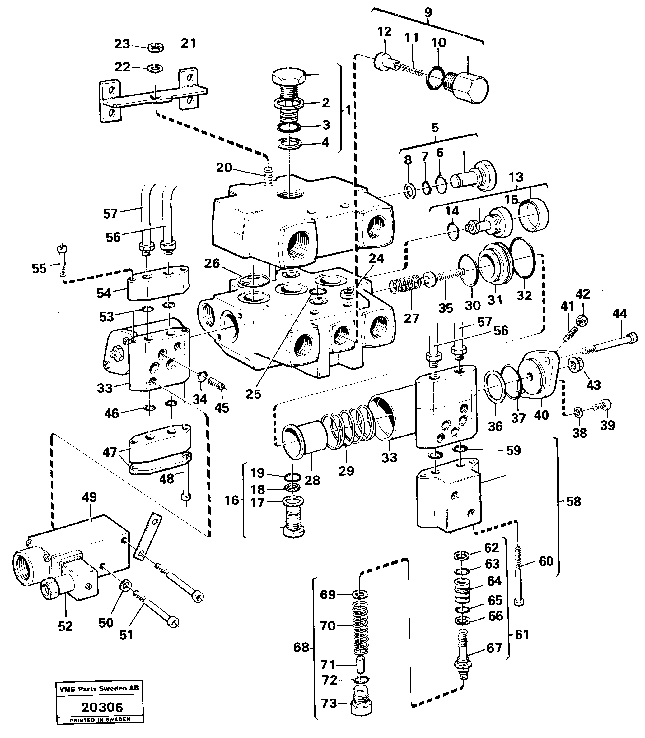 Схема запчастей Volvo L160 - 64173 Relief valve L160 VOLVO BM L160