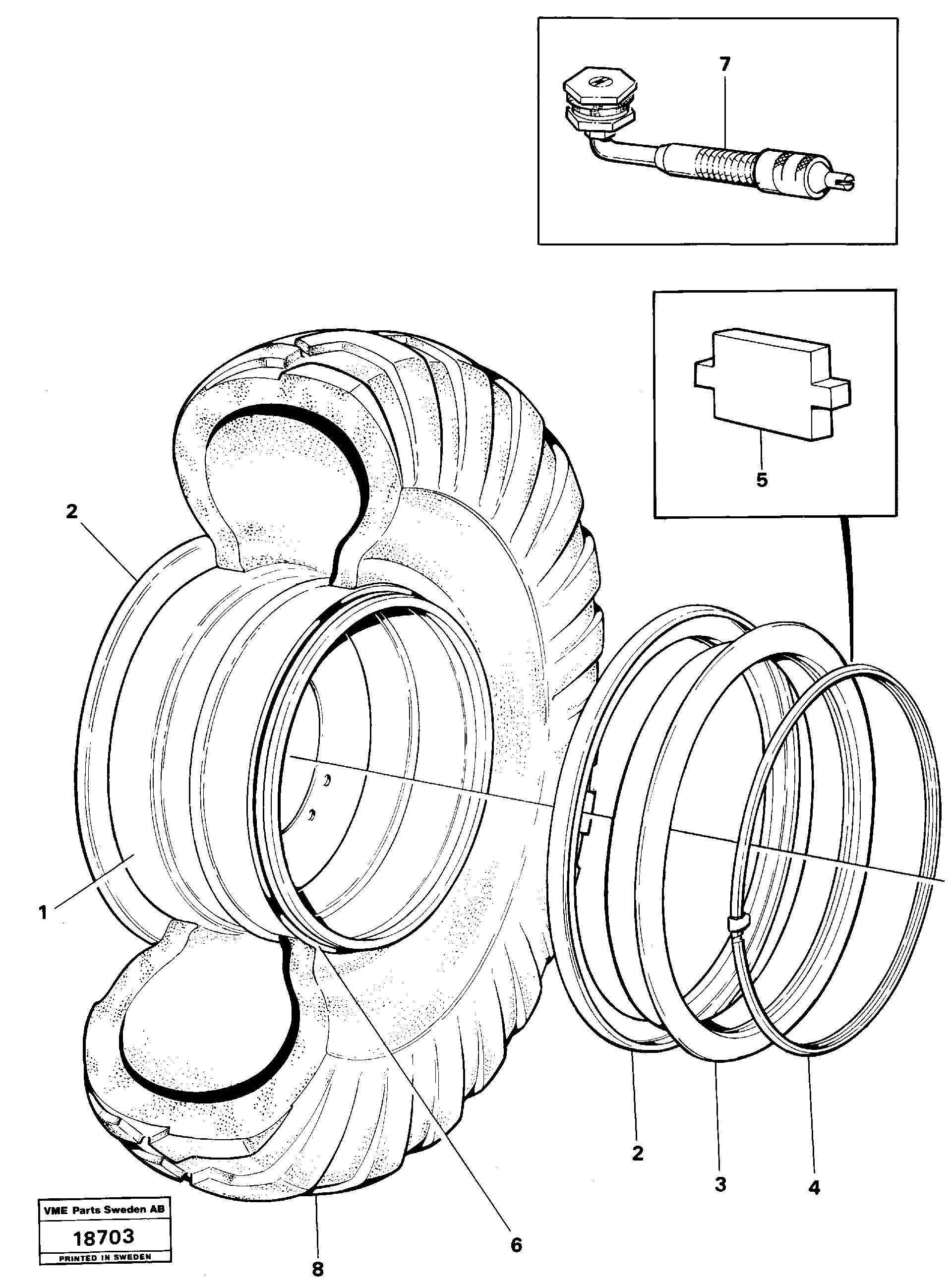 Схема запчастей Volvo L160 - 97392 Wheel L160 VOLVO BM L160