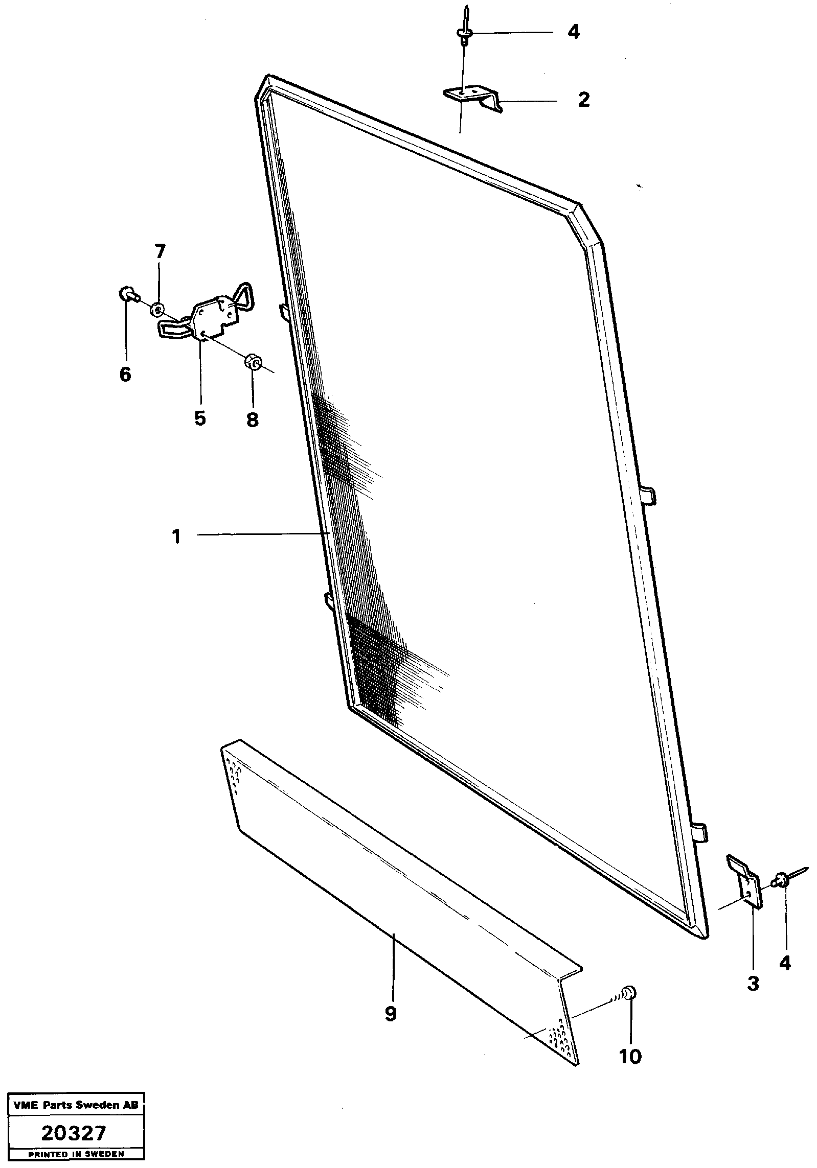 Схема запчастей Volvo L160 - 32106 Dust cover L160 VOLVO BM L160