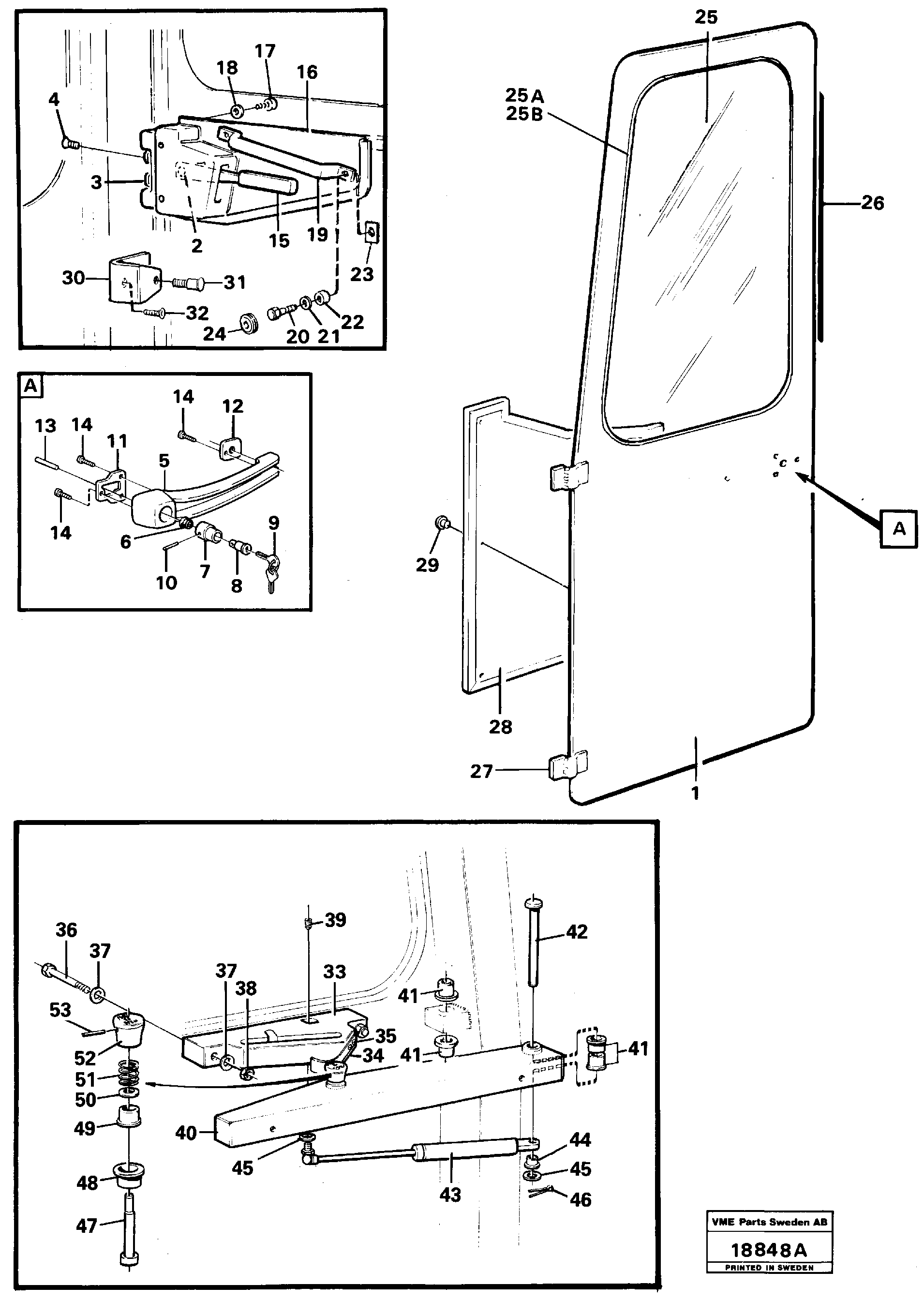 Схема запчастей Volvo L160 - 52430 Door L160 VOLVO BM L160