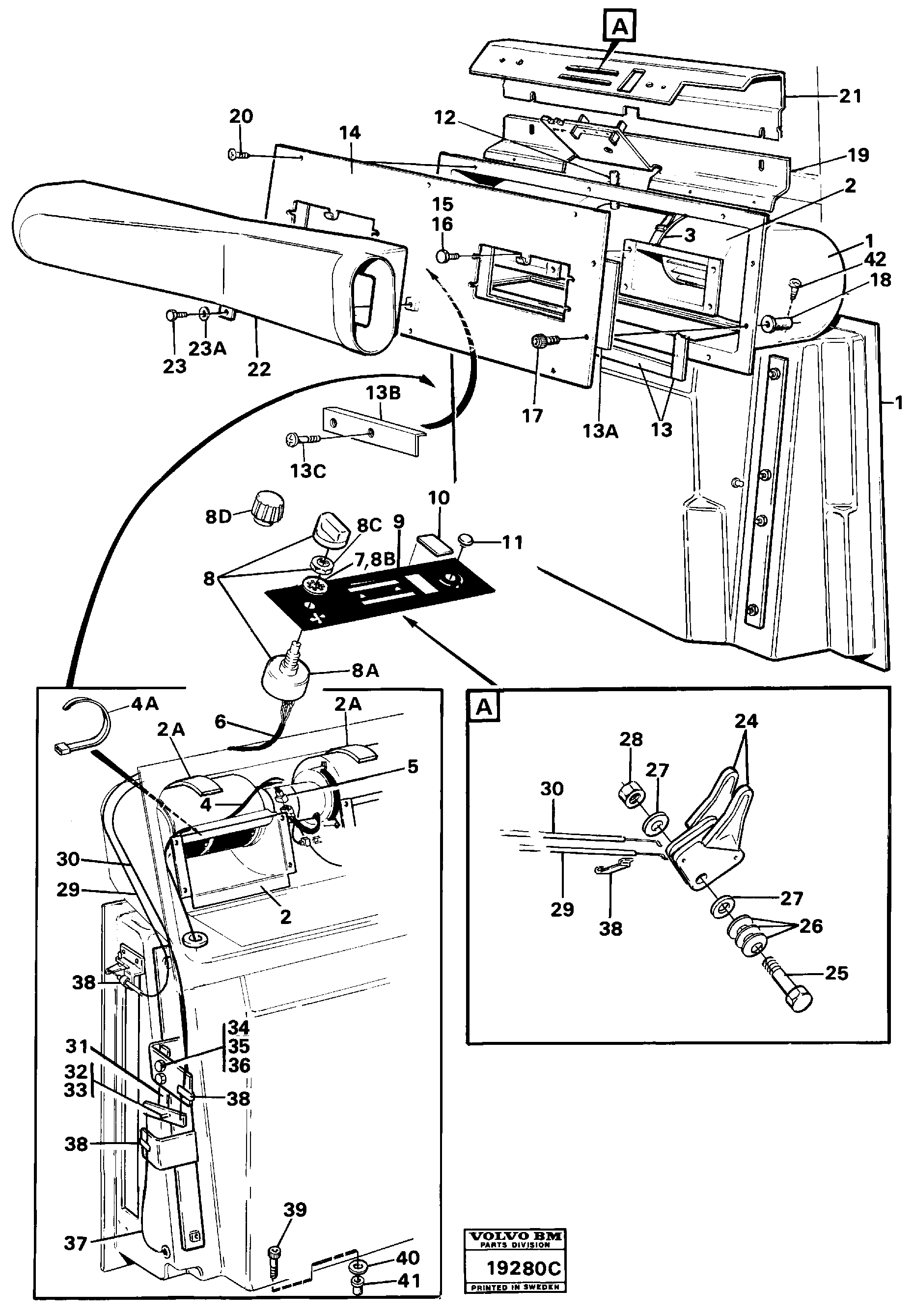 Схема запчастей Volvo L160 - 16430 Controls L160 VOLVO BM L160