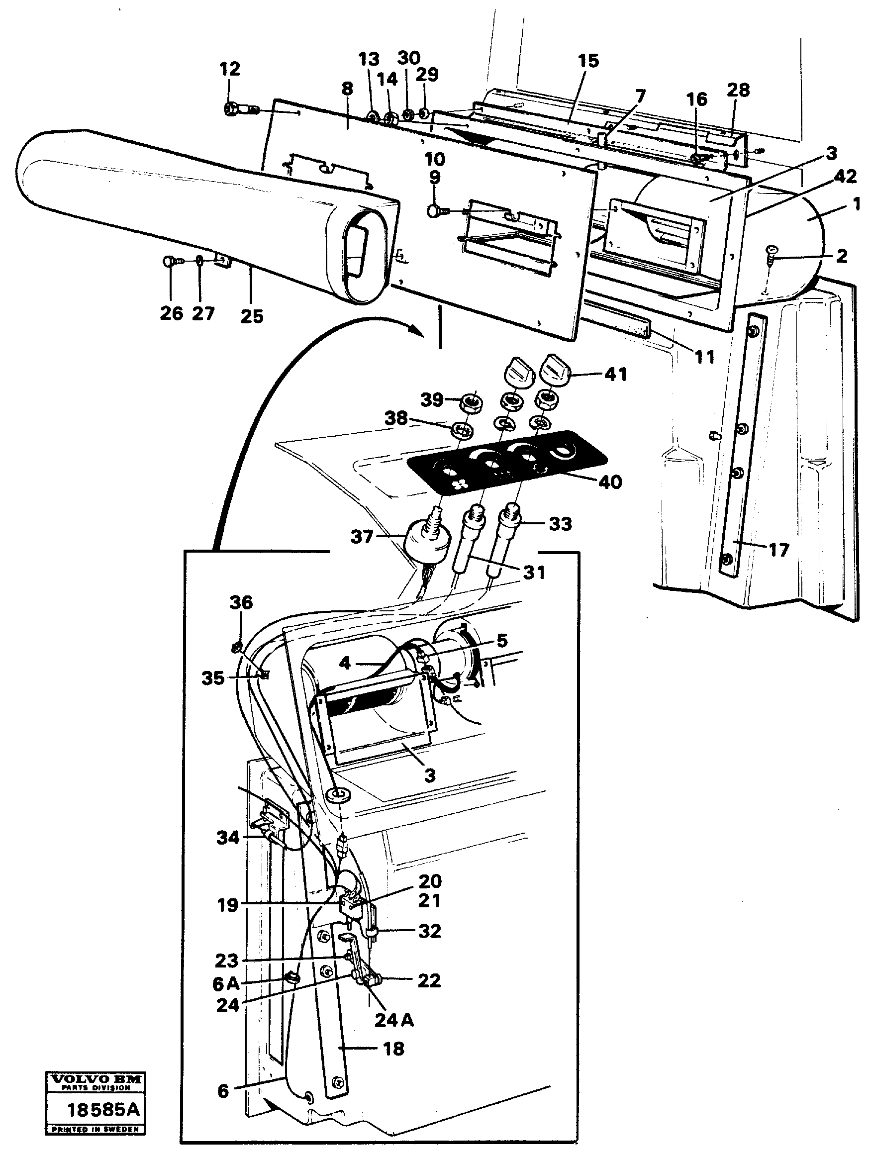 Схема запчастей Volvo L160 - 16767 Controls L160 VOLVO BM L160