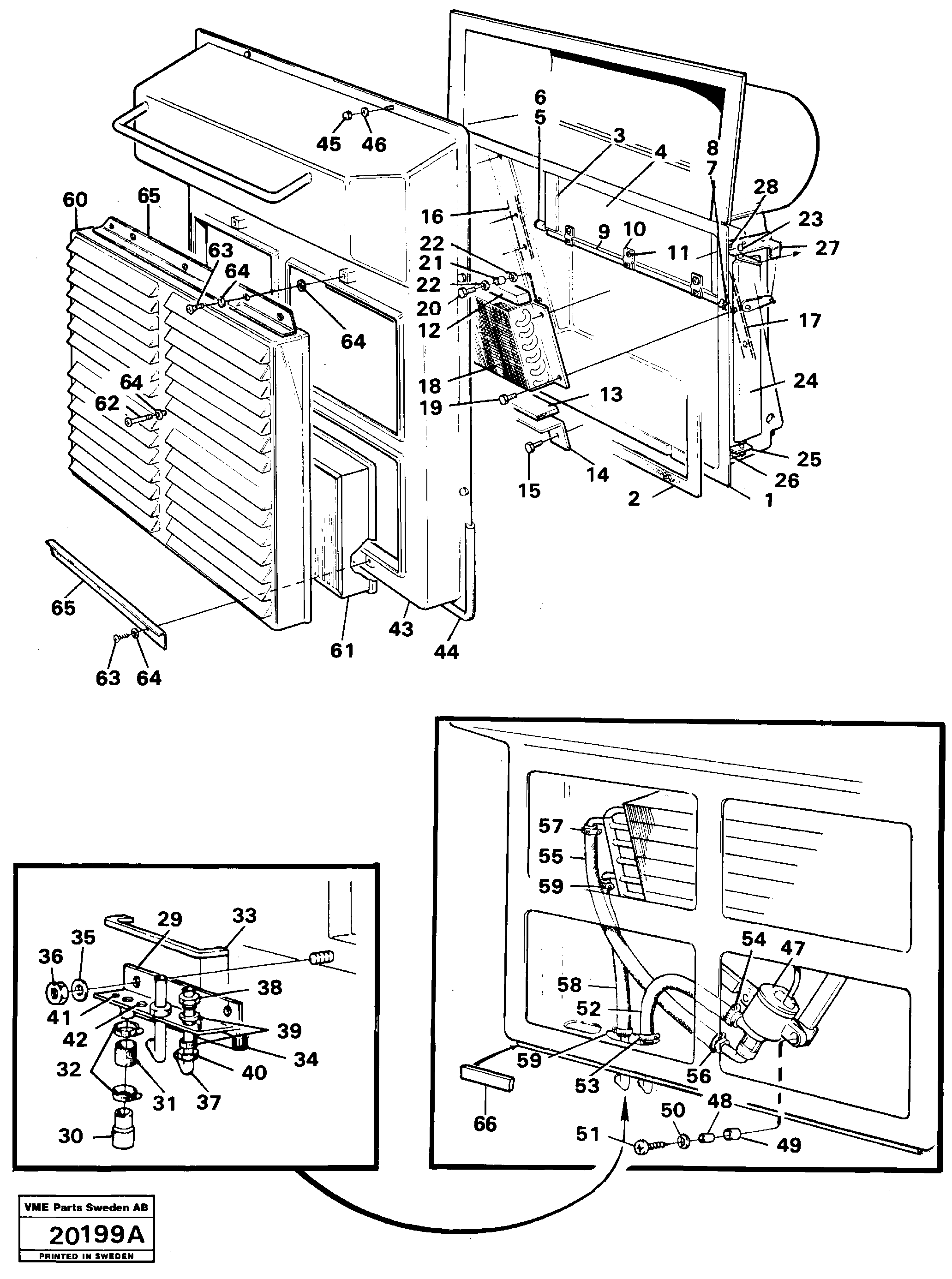Схема запчастей Volvo L160 - 67381 Radiator with assembly p L160 VOLVO BM L160
