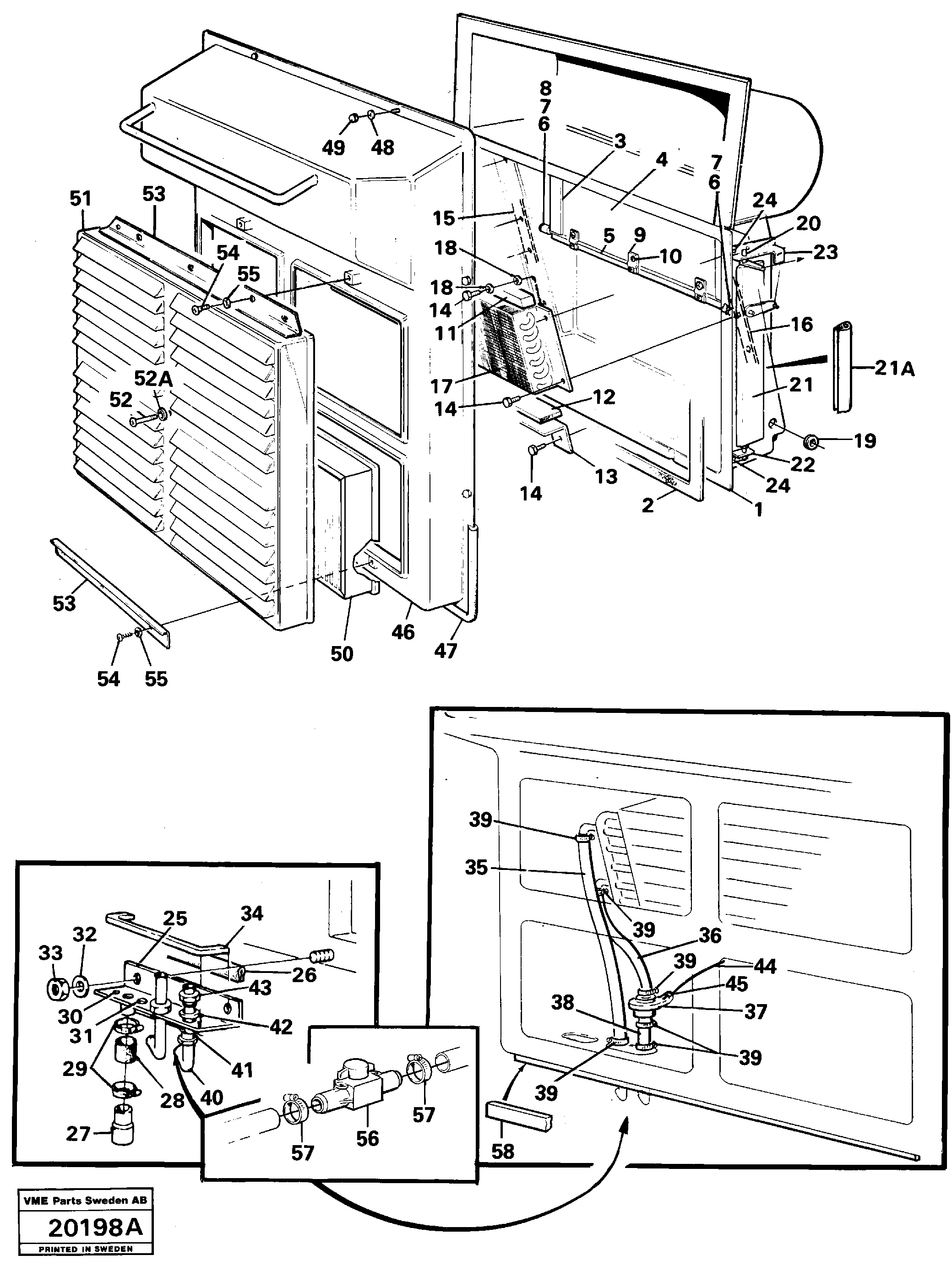 Схема запчастей Volvo L160 - 84923 Radiator with assembly p L160 VOLVO BM L160