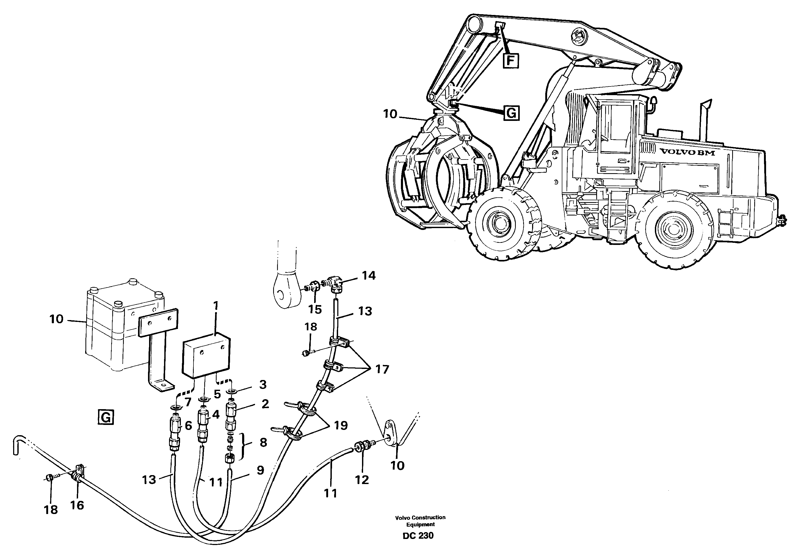 Схема запчастей Volvo L160 - 26616 Distribution block. G ATTACHMENTS ATTACHMENTS MISCELLANEOUS