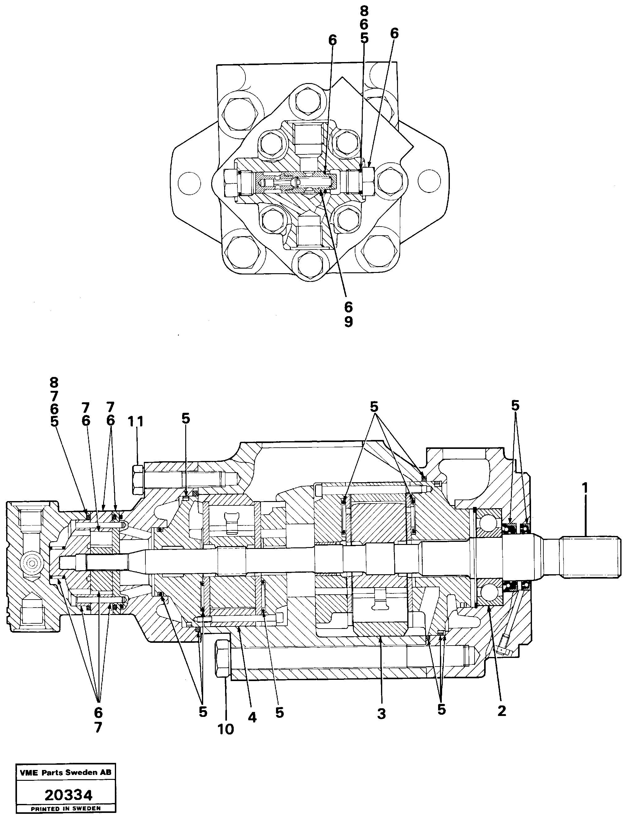 Схема запчастей Volvo L160 - 15447 Гидронасос (основной насос) L160 VOLVO BM L160