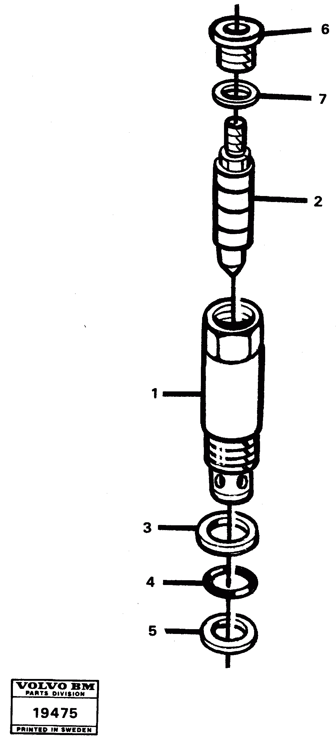 Схема запчастей Volvo L160 - 15454 Overflow valve L160 VOLVO BM L160