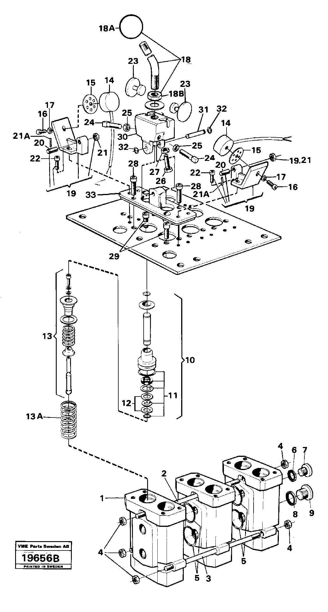 Схема запчастей Volvo L160 - 99254 Servo valve L160 VOLVO BM L160
