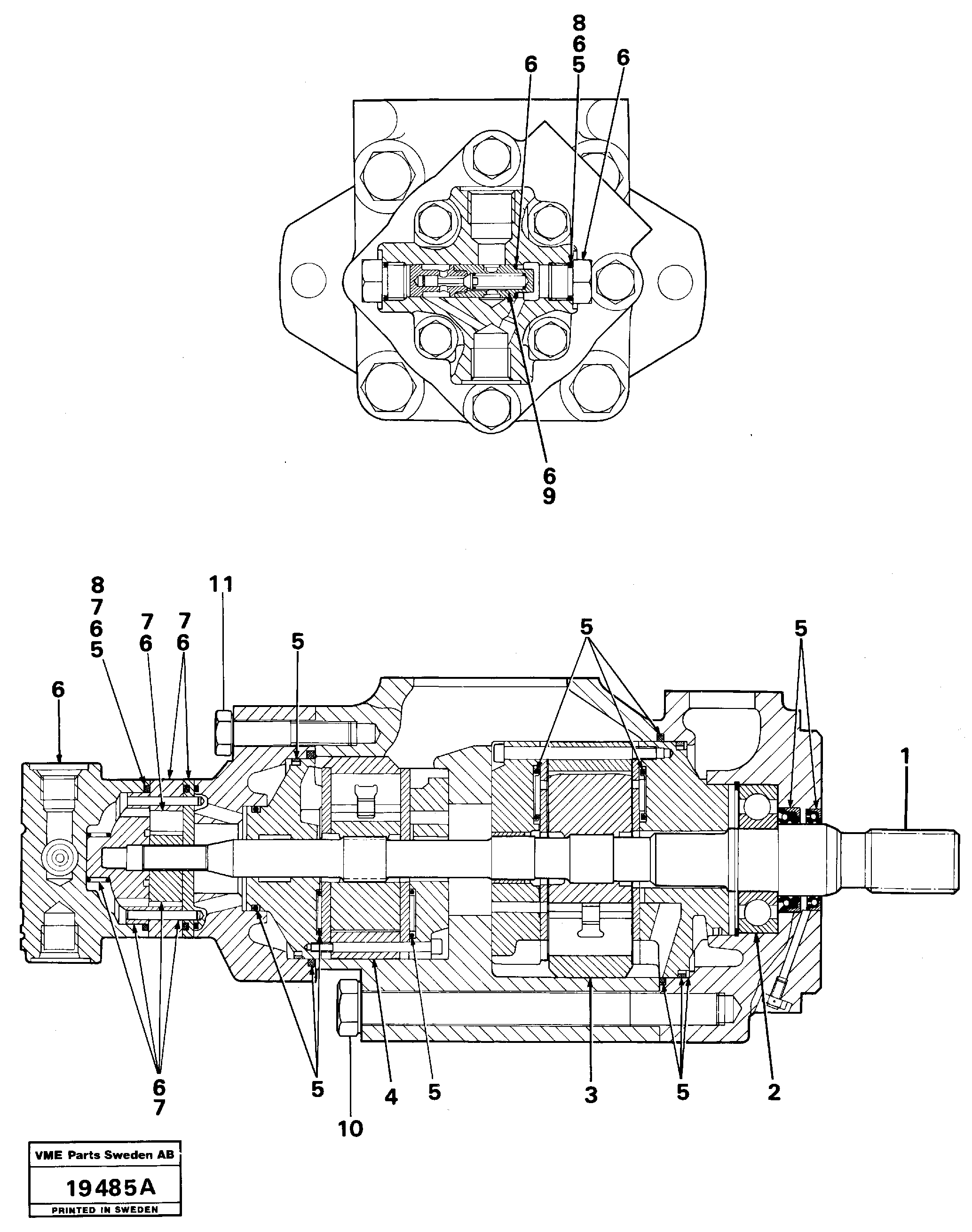 Схема запчастей Volvo L160 - 15469 Гидронасос (основной насос) L160 VOLVO BM L160