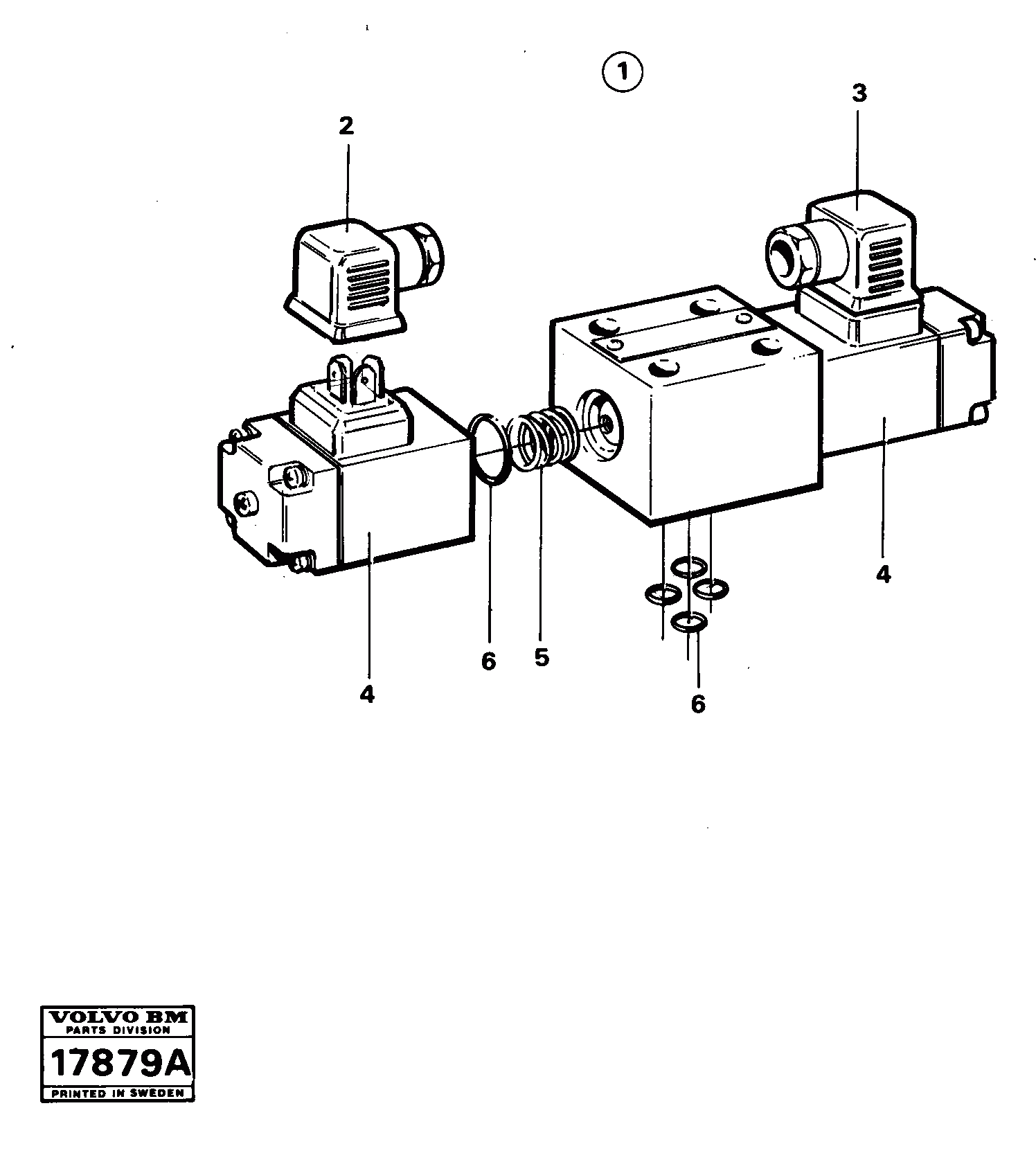 Схема запчастей Volvo L160 - 16105 Magnet valve L160 VOLVO BM L160