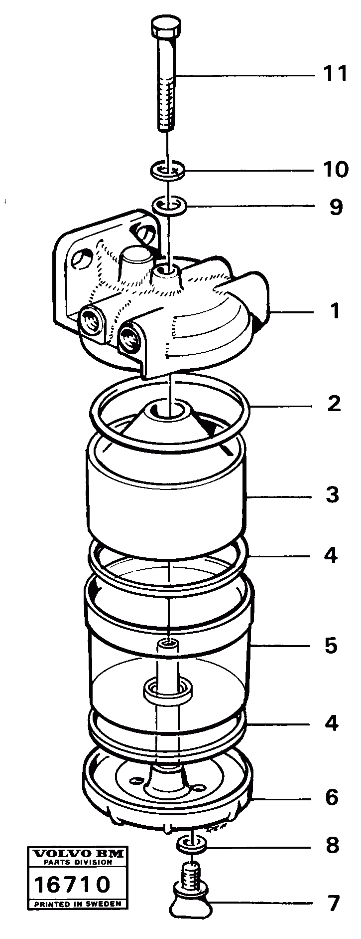 Схема запчастей Volvo L160 - 15272 Slurry separator L160 VOLVO BM L160