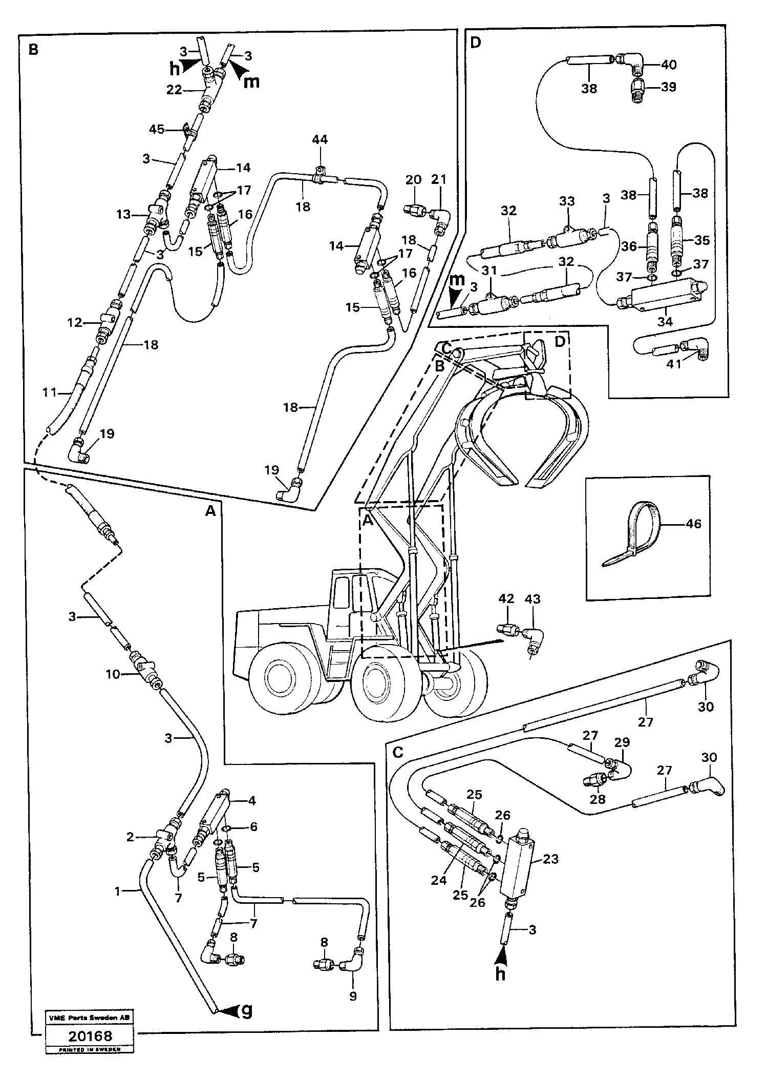 Схема запчастей Volvo L160 - 22585 Automatic lubricating L160 VOLVO BM L160