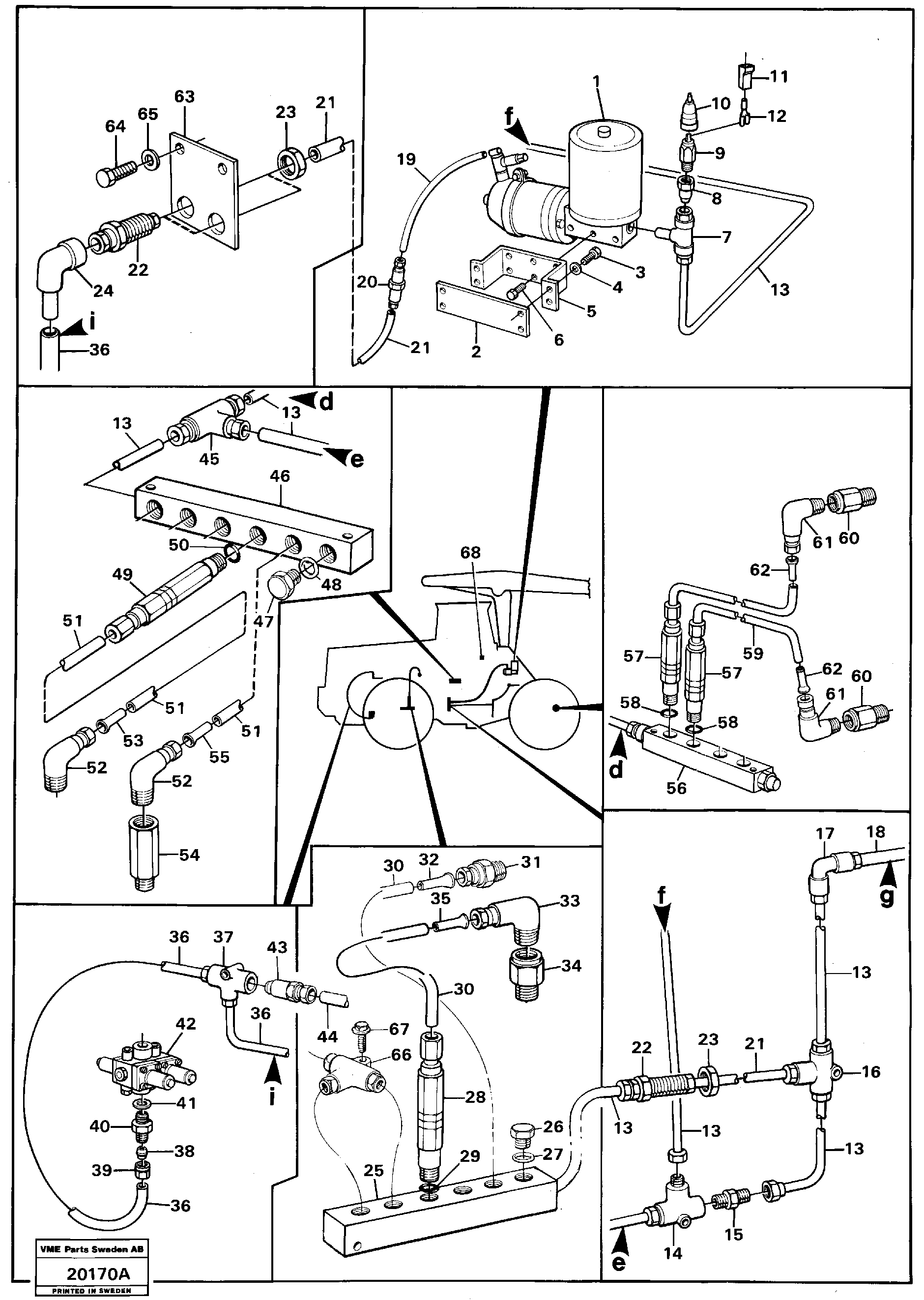 Схема запчастей Volvo L160 - 22901 Automatic lubricating L160 VOLVO BM L160
