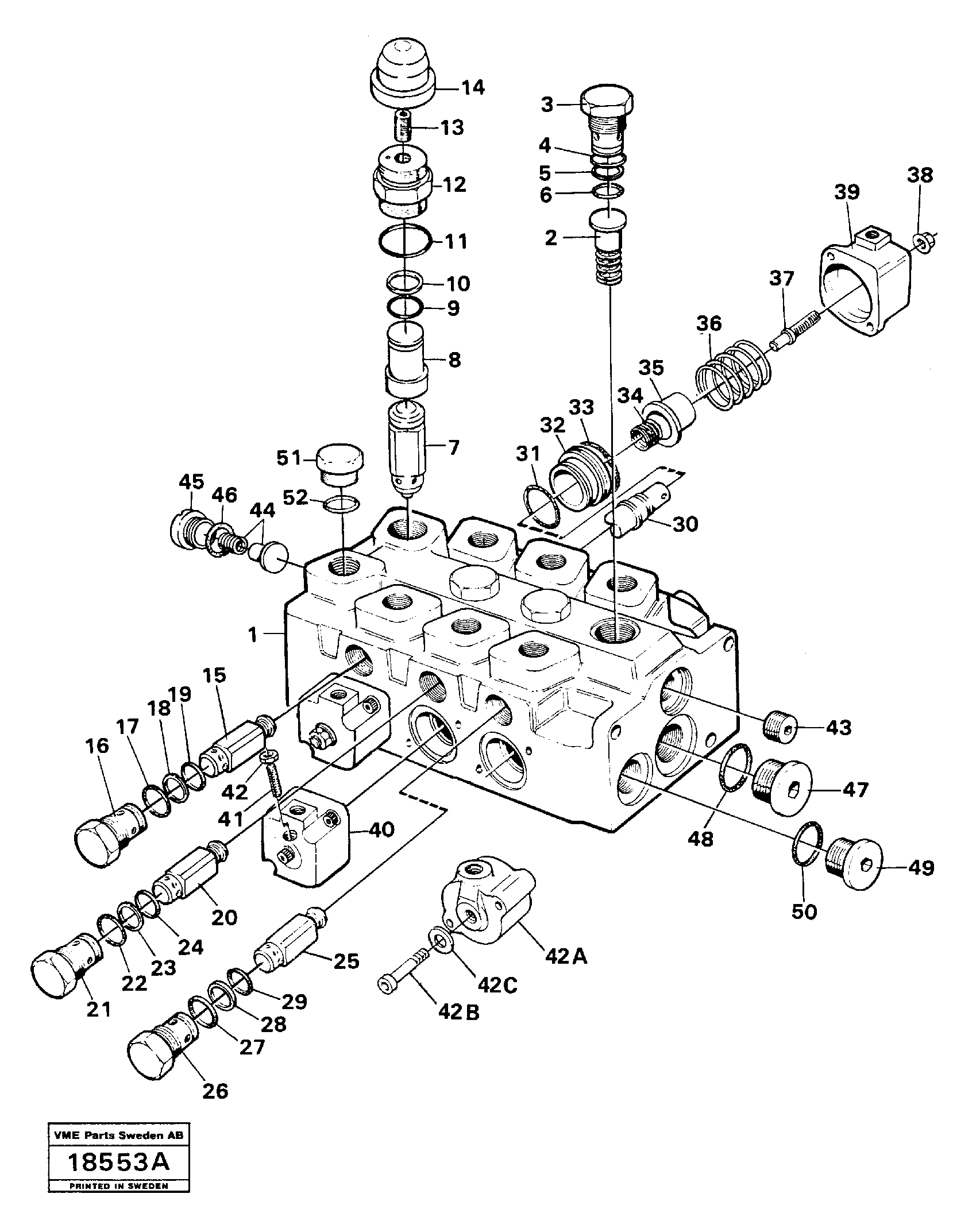 Схема запчастей Volvo L160 - 31067 Valves L160 VOLVO BM L160