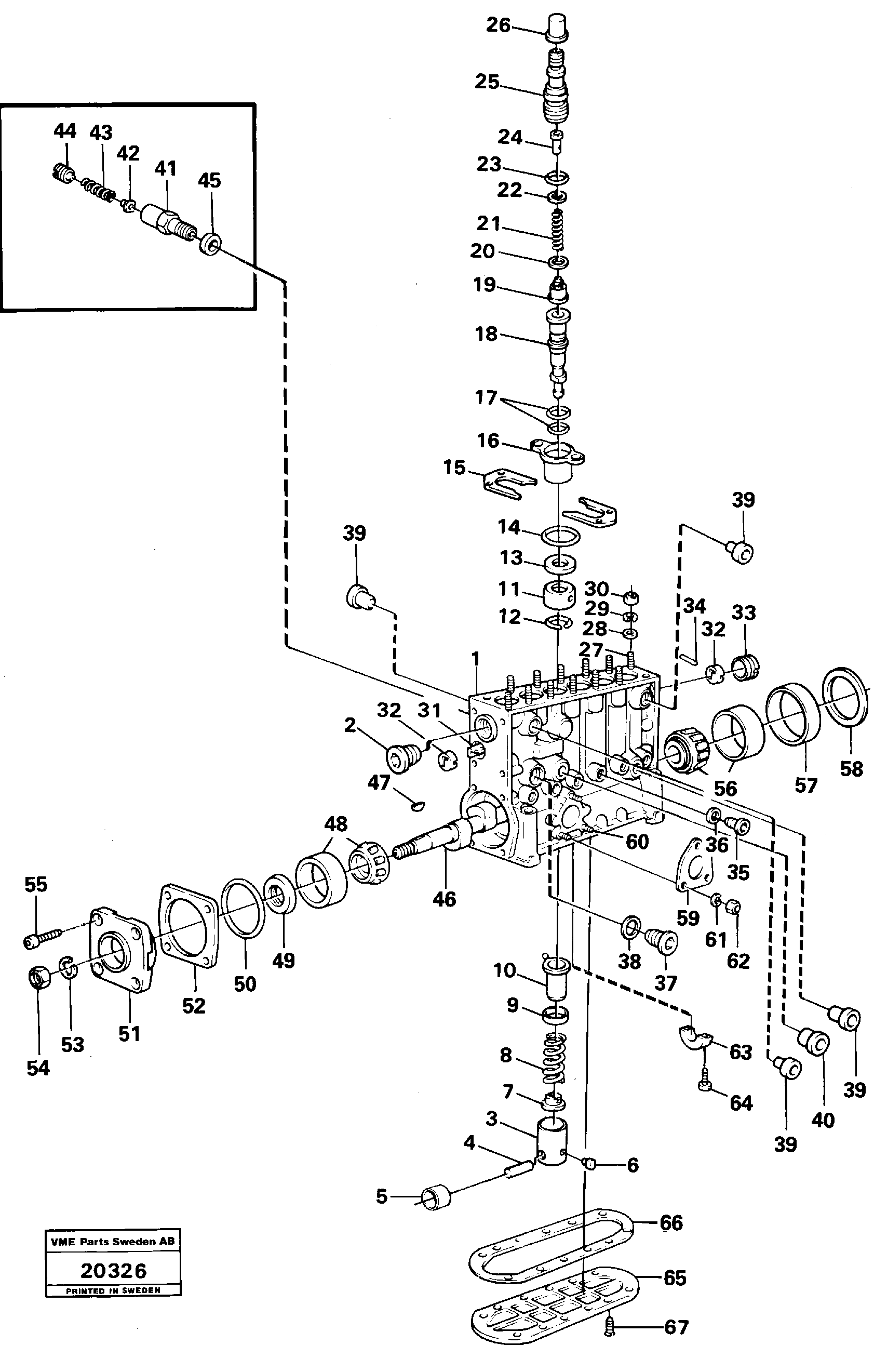 Схема запчастей Volvo L160 - 89366 Насос L160 VOLVO BM L160