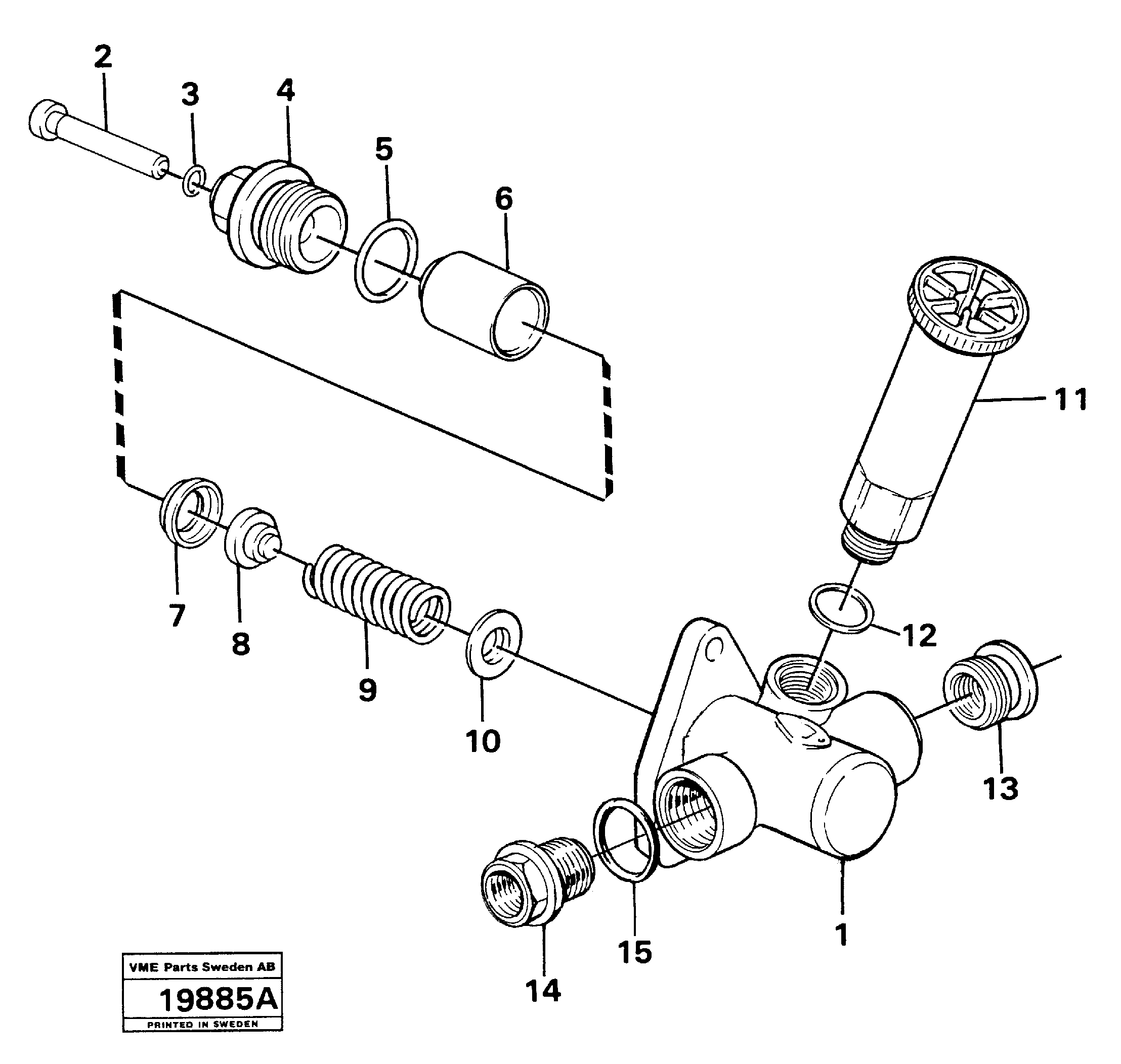 Схема запчастей Volvo L160 - 97484 Feed pump L160 VOLVO BM L160