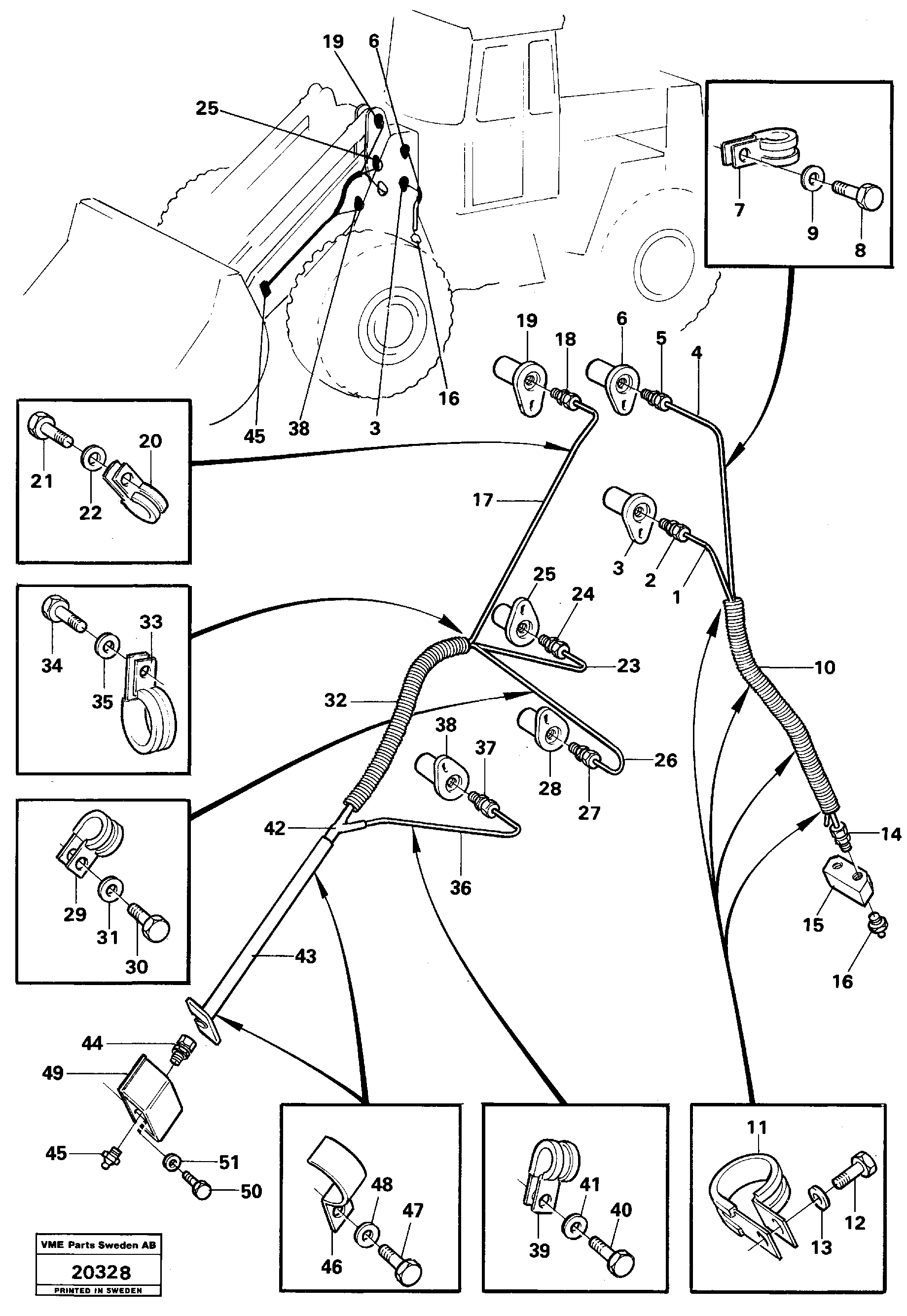 Схема запчастей Volvo L160 - 20379 Lubricating kit L160 VOLVO BM L160