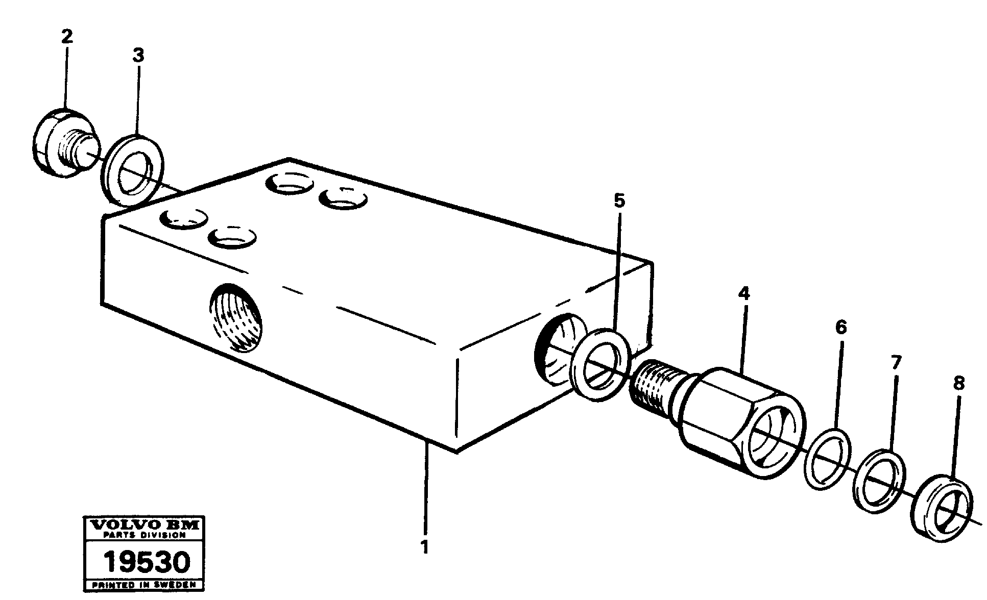 Схема запчастей Volvo L160 - 58184 Картер сцепления L160 VOLVO BM L160