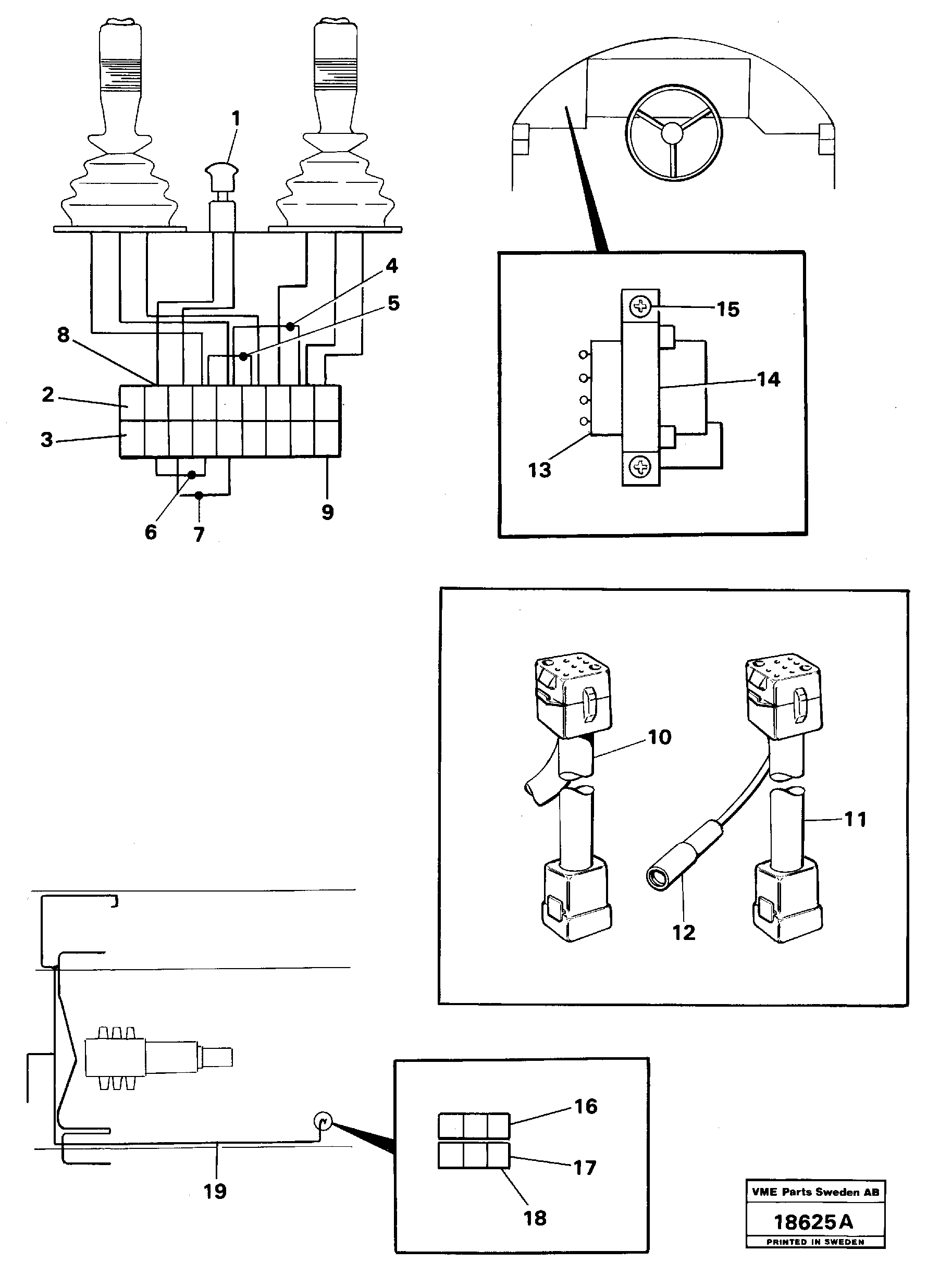 Схема запчастей Volvo L160 - 18349 Electrical equipment L160 VOLVO BM L160