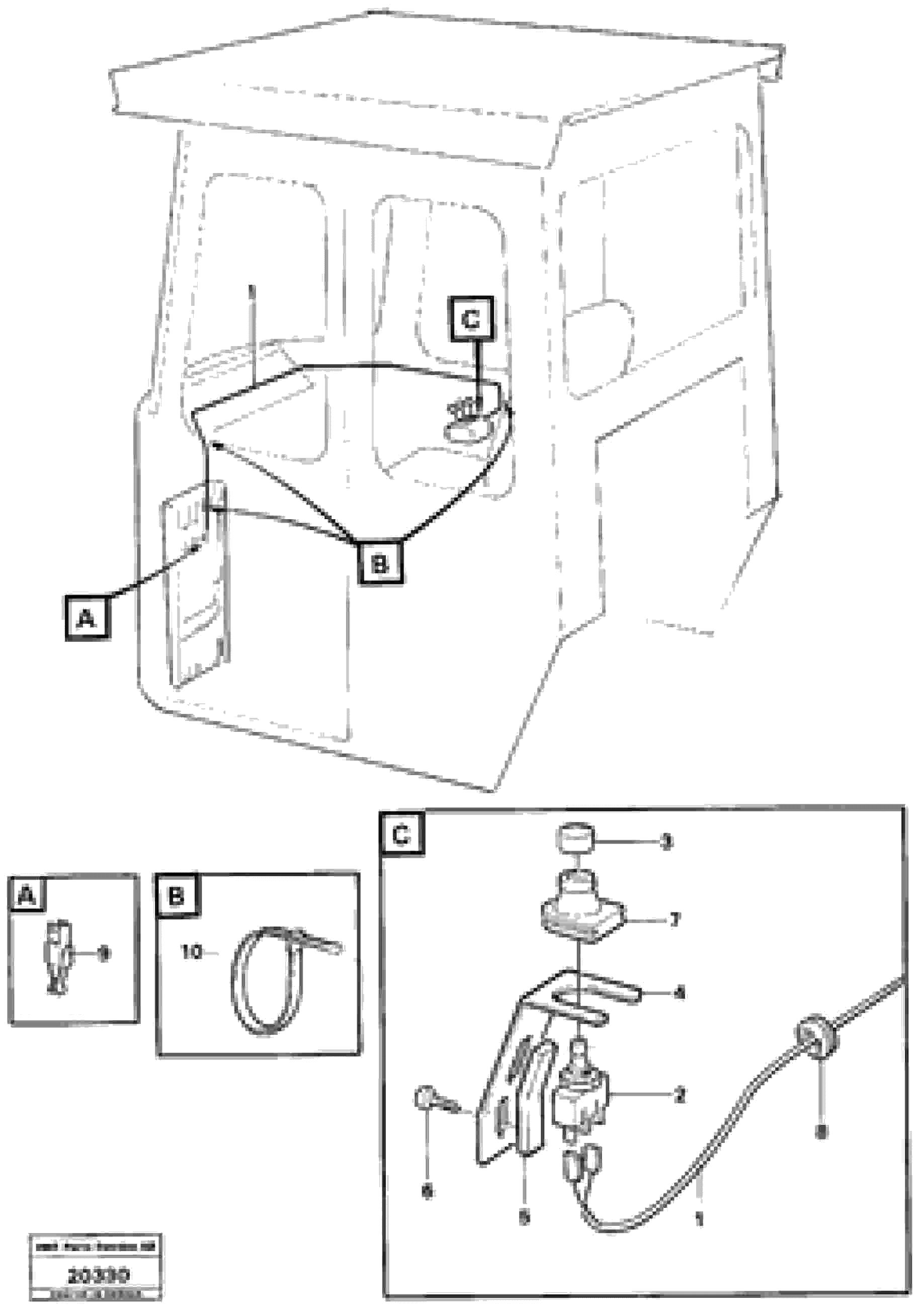 Схема запчастей Volvo L160 - 22312 Kickdown function L160 VOLVO BM L160