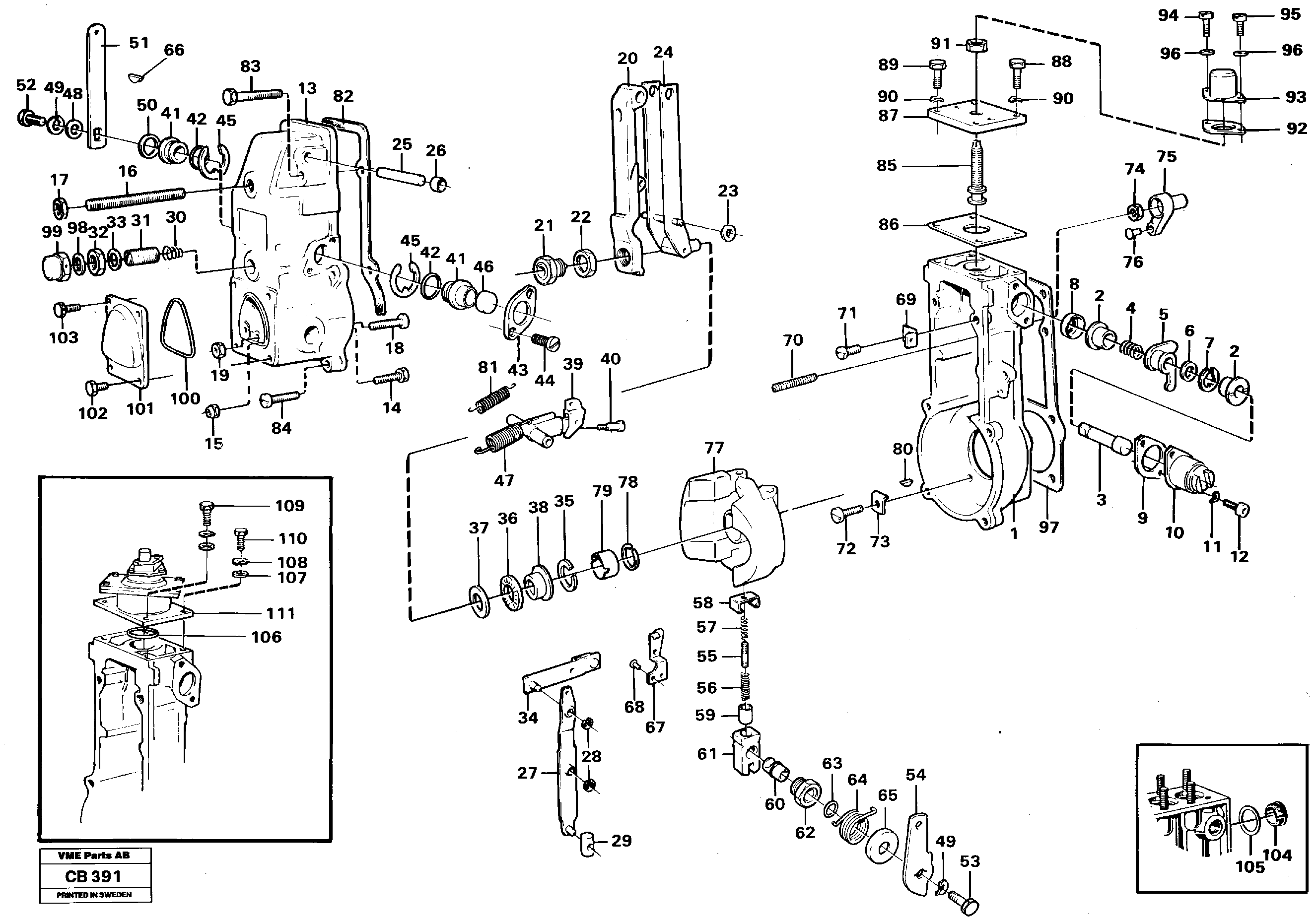 Схема запчастей Volvo EL70 - 70784 Centrifugal governor EL70 VOLVO BM VOLVO BM EL70