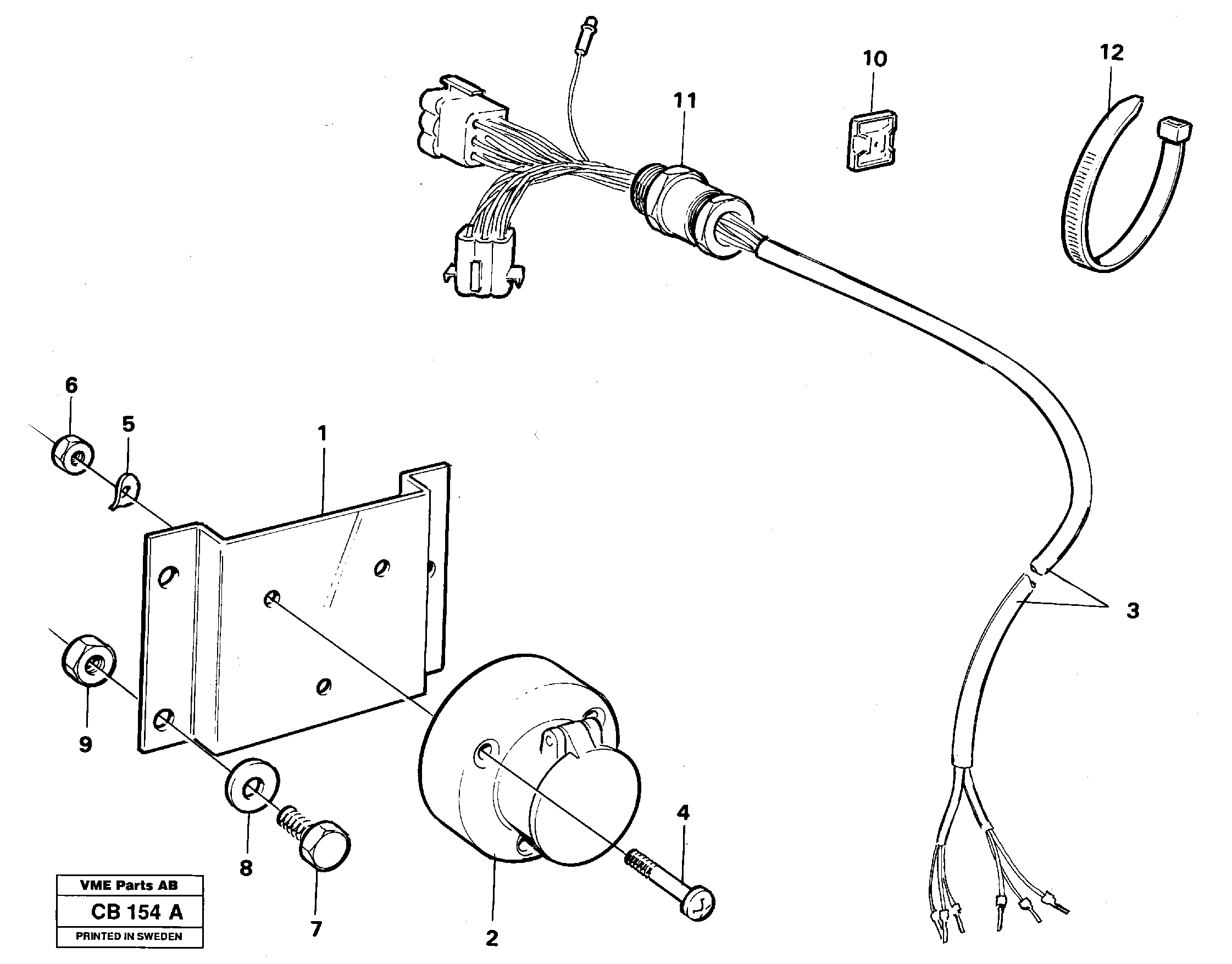 Схема запчастей Volvo EL70 - 23161 Trailer contact EL70 VOLVO BM VOLVO BM EL70