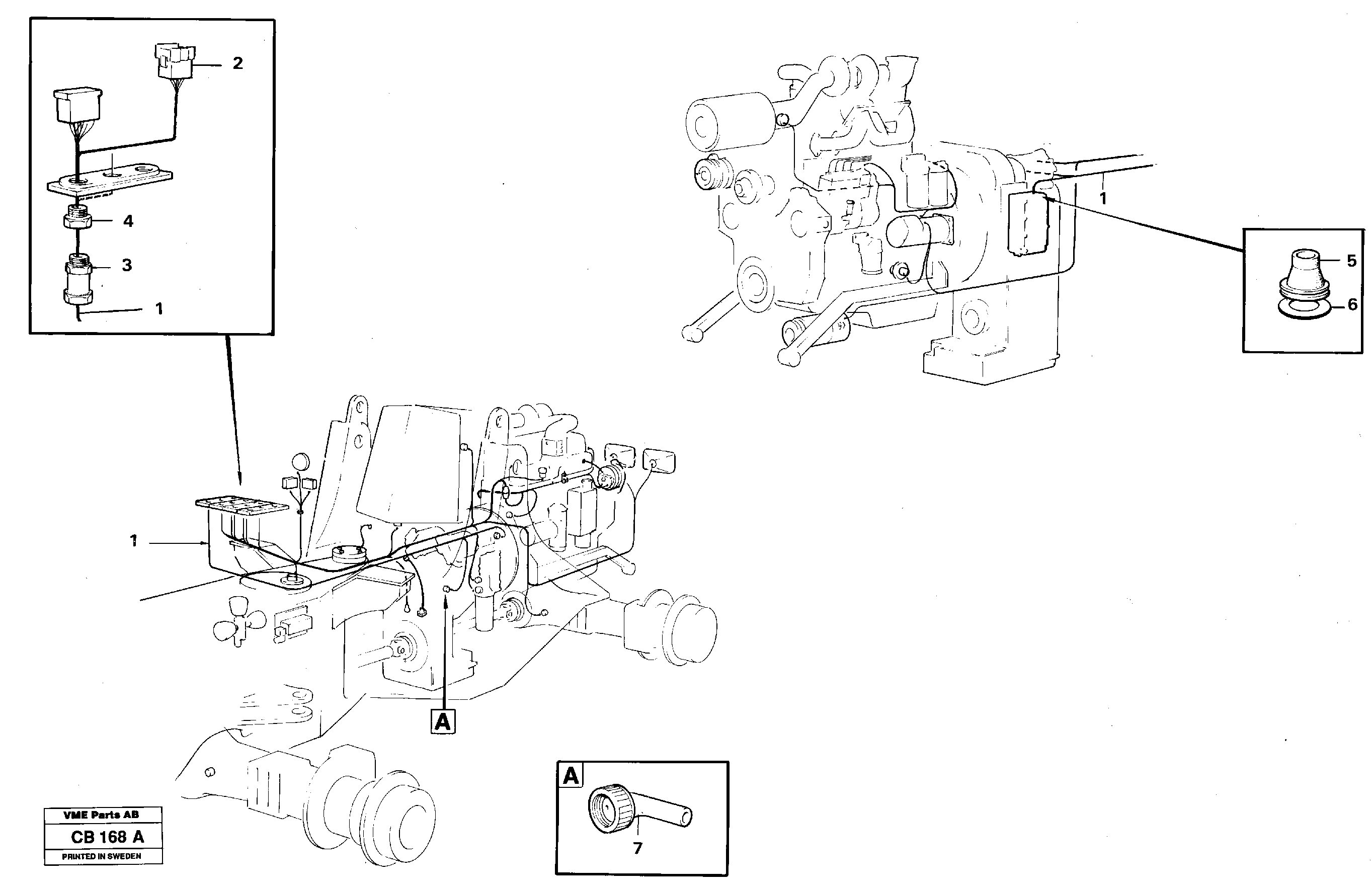 Схема запчастей Volvo EL70 - 21085 Electrical system transmission EL70 VOLVO BM VOLVO BM EL70