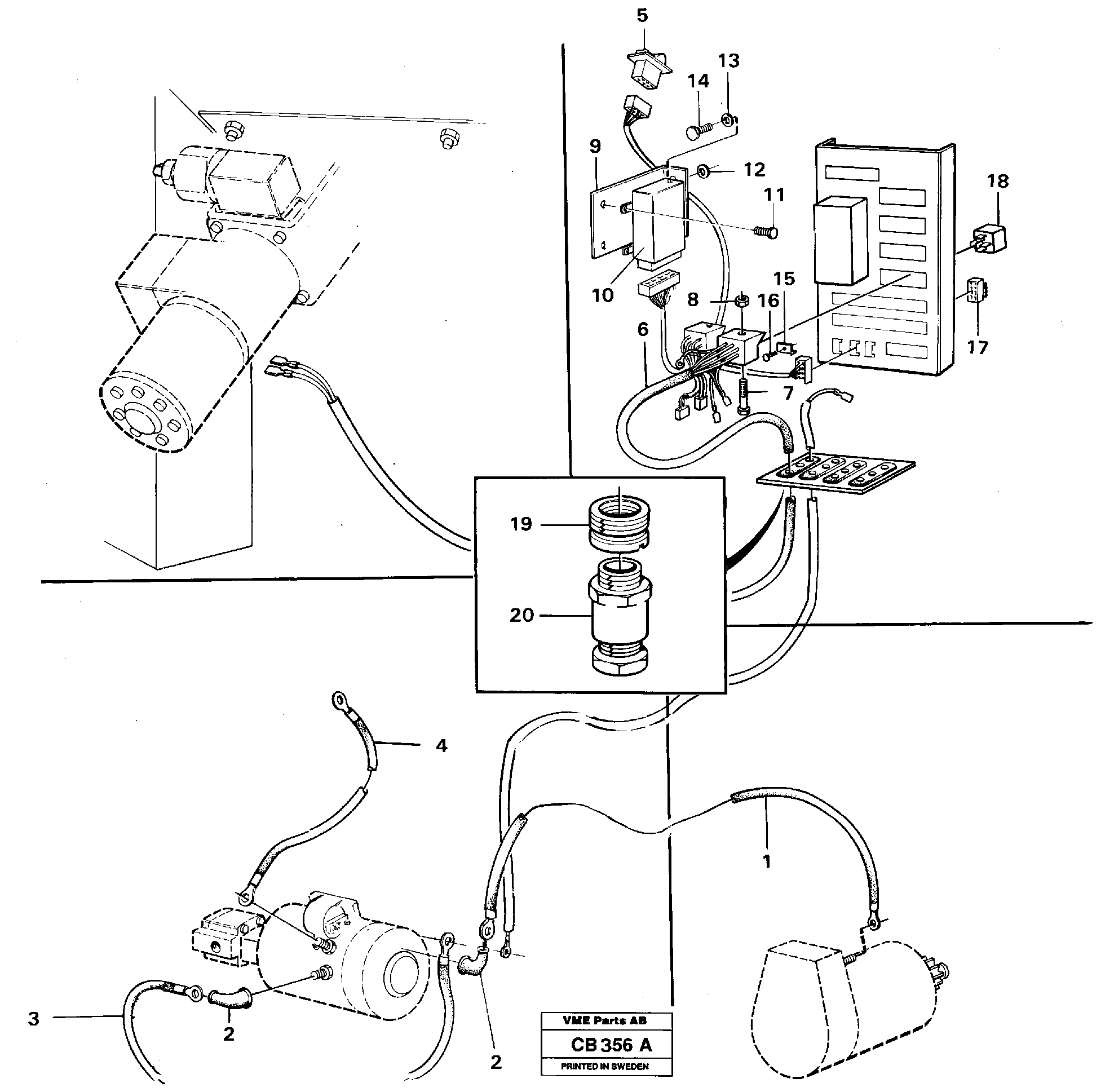 Схема запчастей Volvo EL70 - 25509 Auxiliary steering system EL70 VOLVO BM VOLVO BM EL70