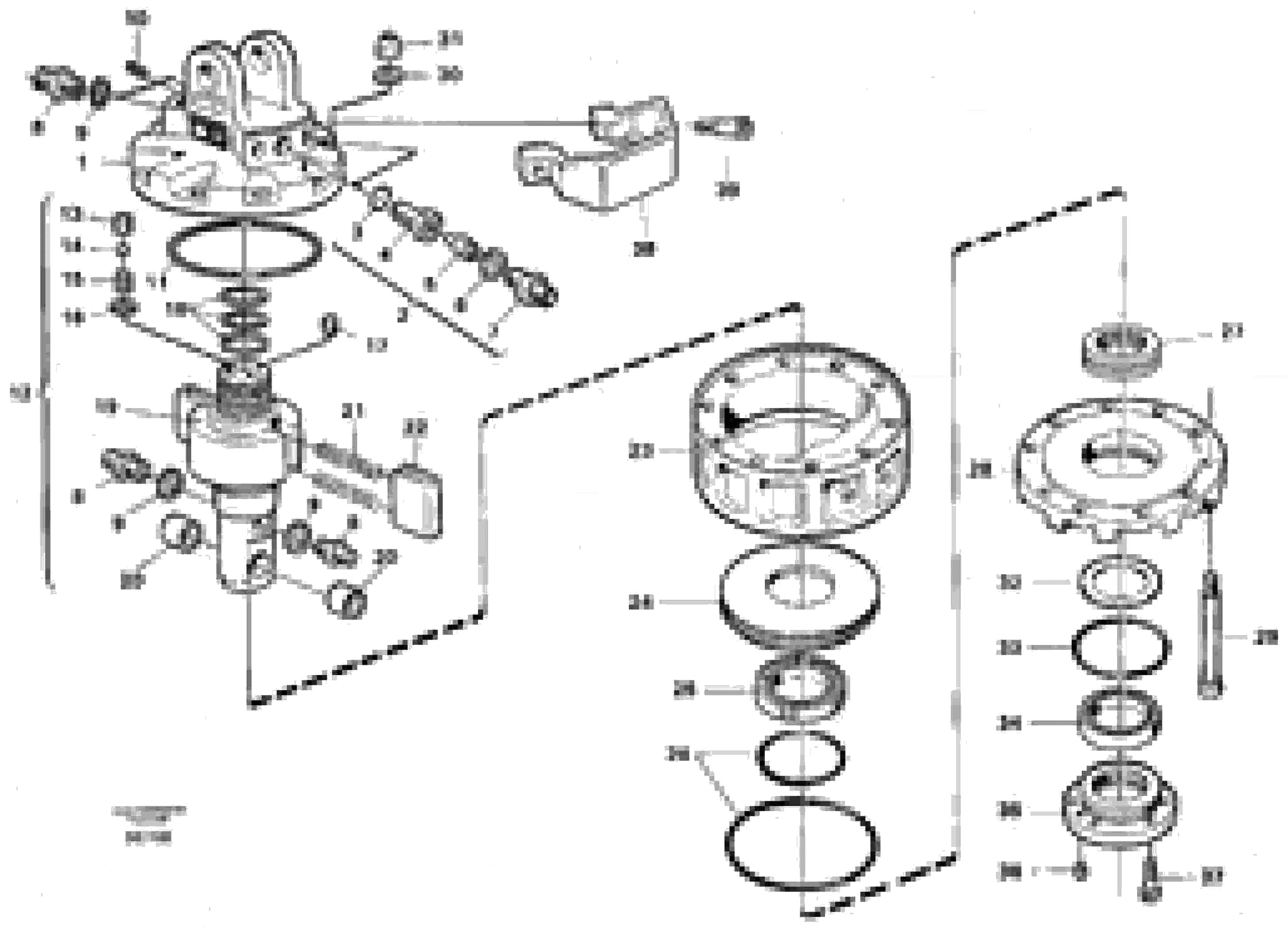 Схема запчастей Volvo EL70 - 59561 Rotator ATTACHMENTS ATTACHMENTS WHEEL LOADERS GEN. - C