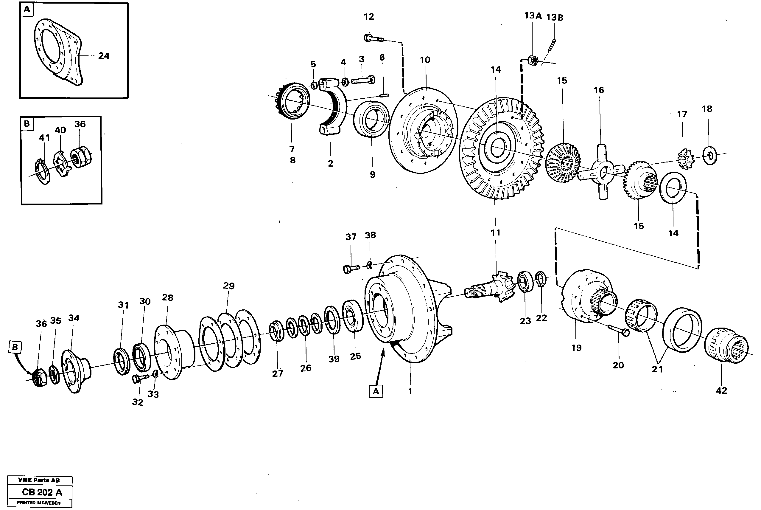 Схема запчастей Volvo EL70 - 12658 Final drive, rear EL70 VOLVO BM VOLVO BM EL70