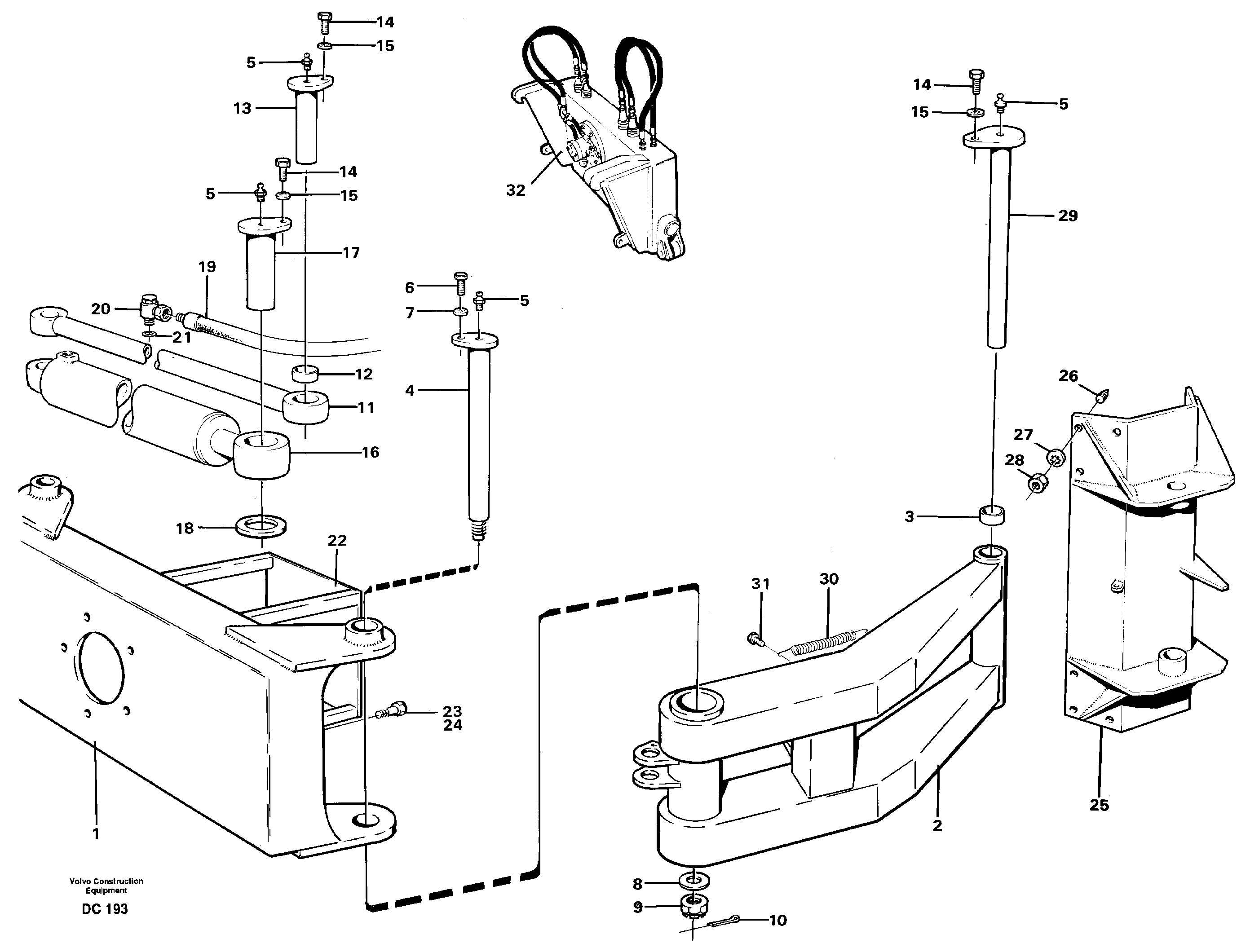 Схема запчастей Volvo EL70 - 35566 Barrel rotator ATTACHMENTS ATTACHMENTS WHEEL LOADERS GEN. - C