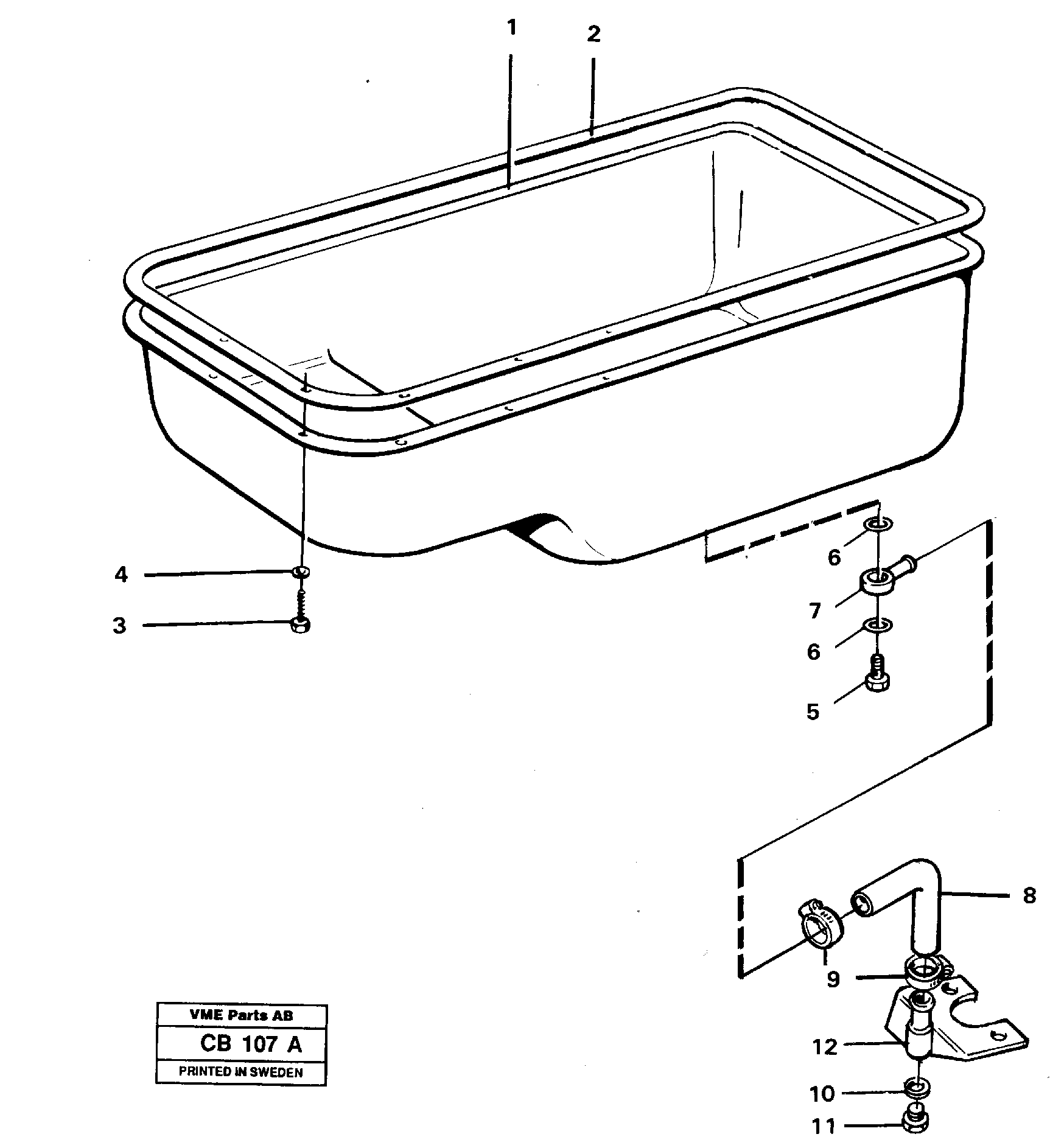 Схема запчастей Volvo EL70 - 81386 Oil sump EL70 VOLVO BM VOLVO BM EL70