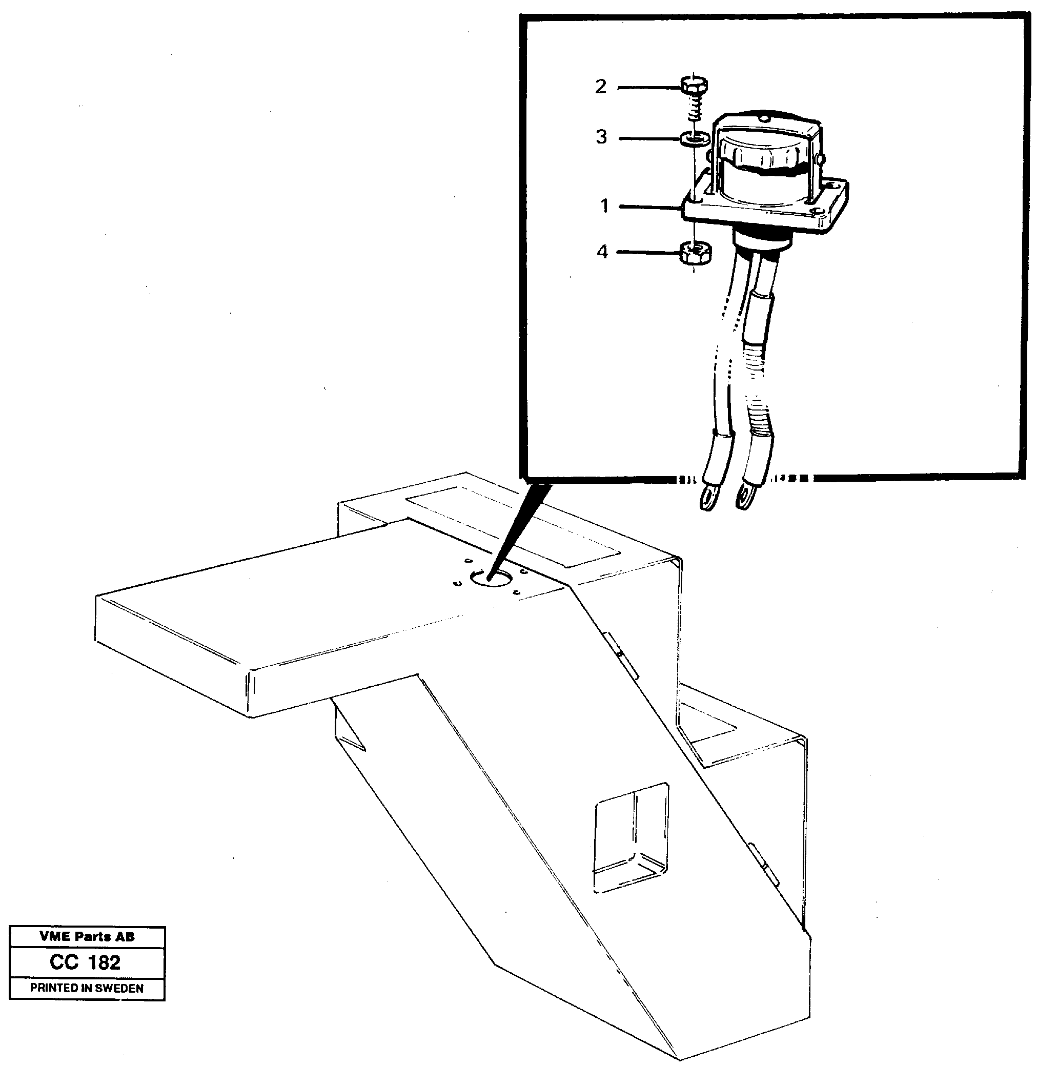Схема запчастей Volvo EL70C - 29182 Auxiliary contact EL70C VOLVO BM VOLVO BM EL70C