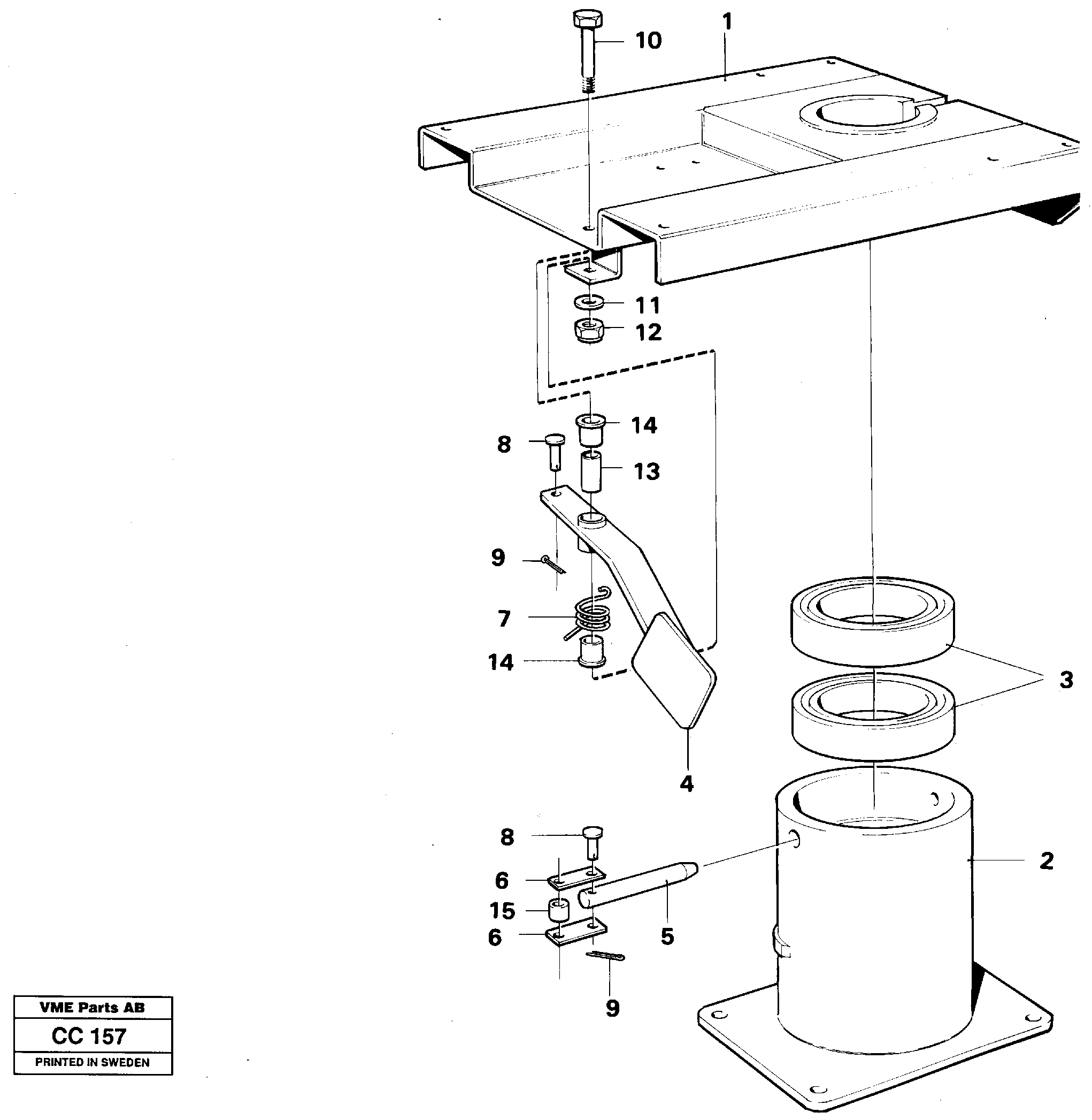 Схема запчастей Volvo EL70C - 21118 Seat underframe EL70C VOLVO BM VOLVO BM EL70C