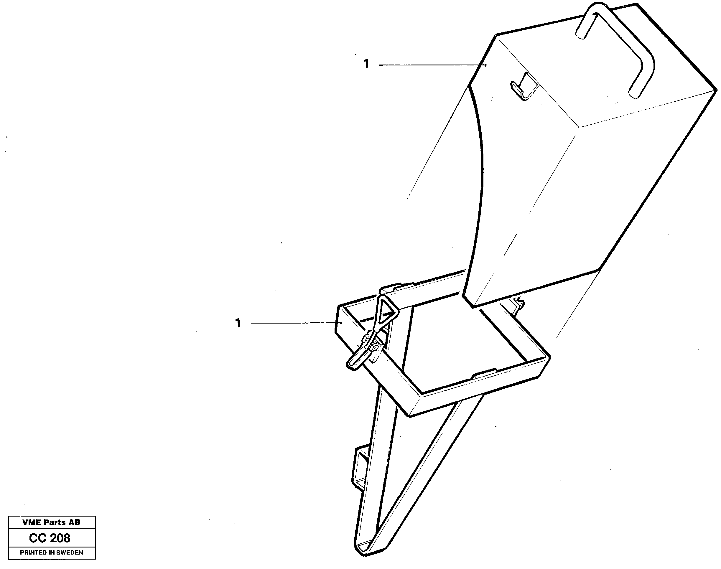 Схема запчастей Volvo EL70C - 14586 Lock Wedge EL70C VOLVO BM VOLVO BM EL70C