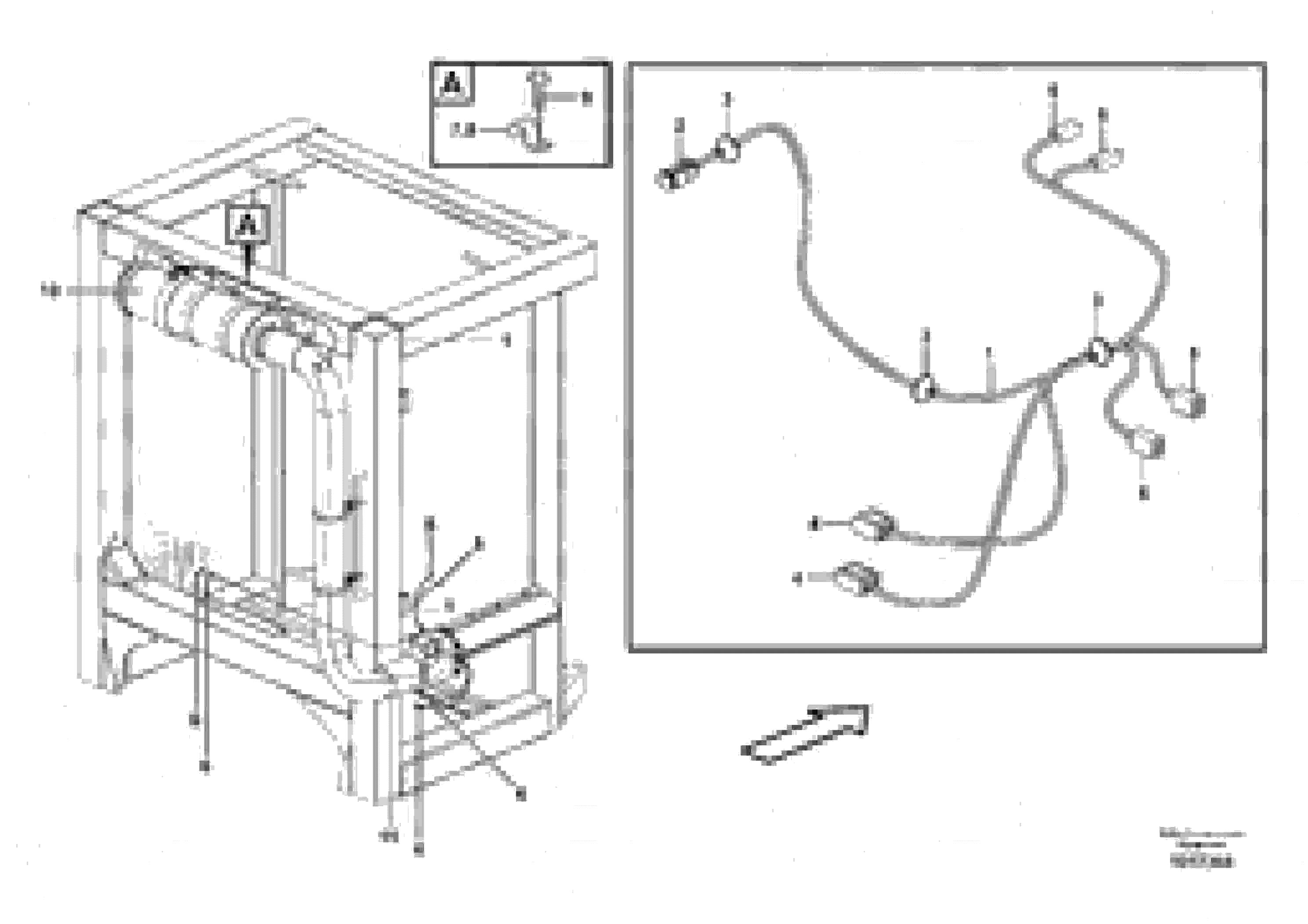Схема запчастей Volvo L70E - 26095 Cable harness air cleaner, cab L70E
