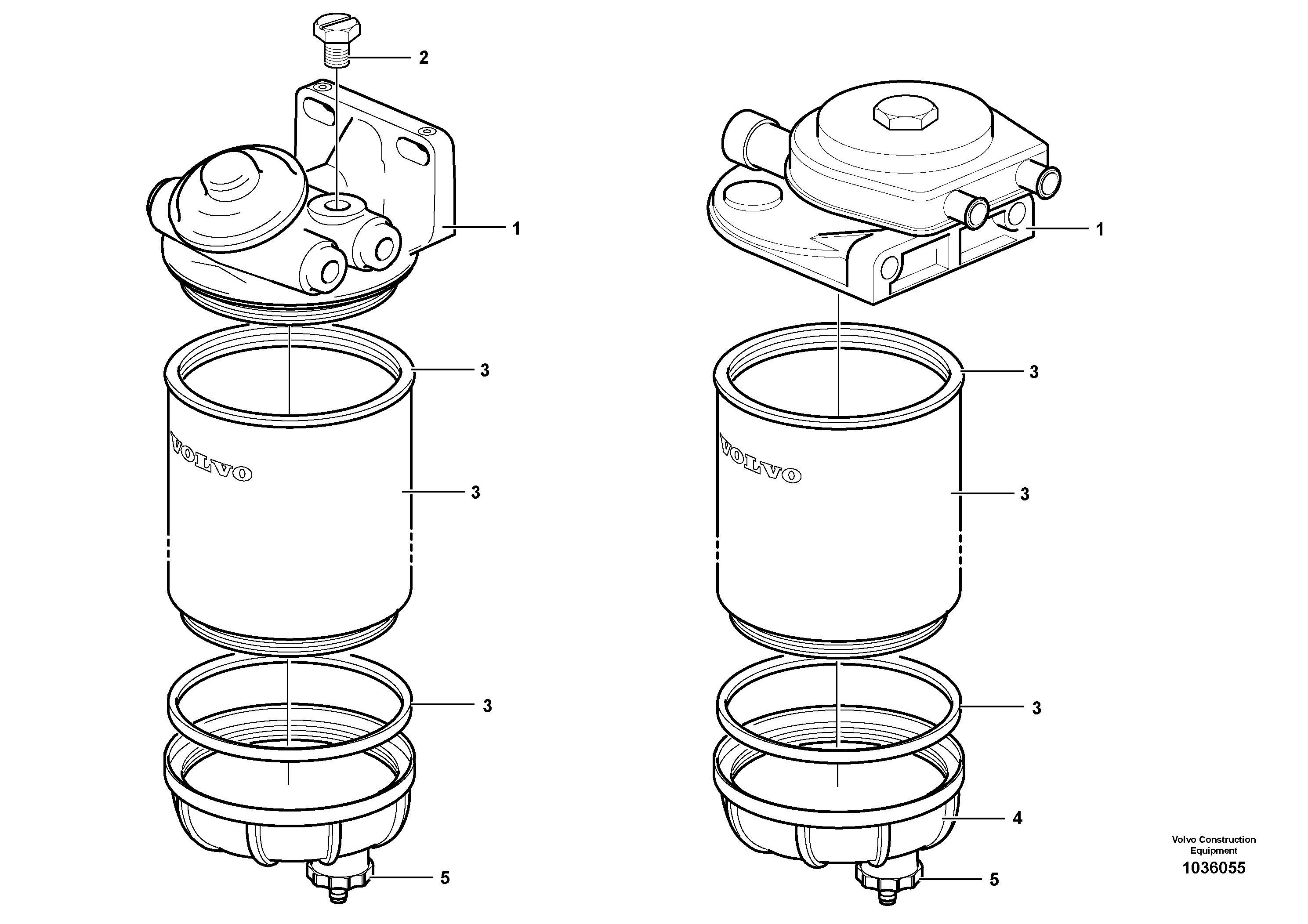 Схема запчастей Volvo L70E - 21079 Сепаратор влагоотделителя L70E