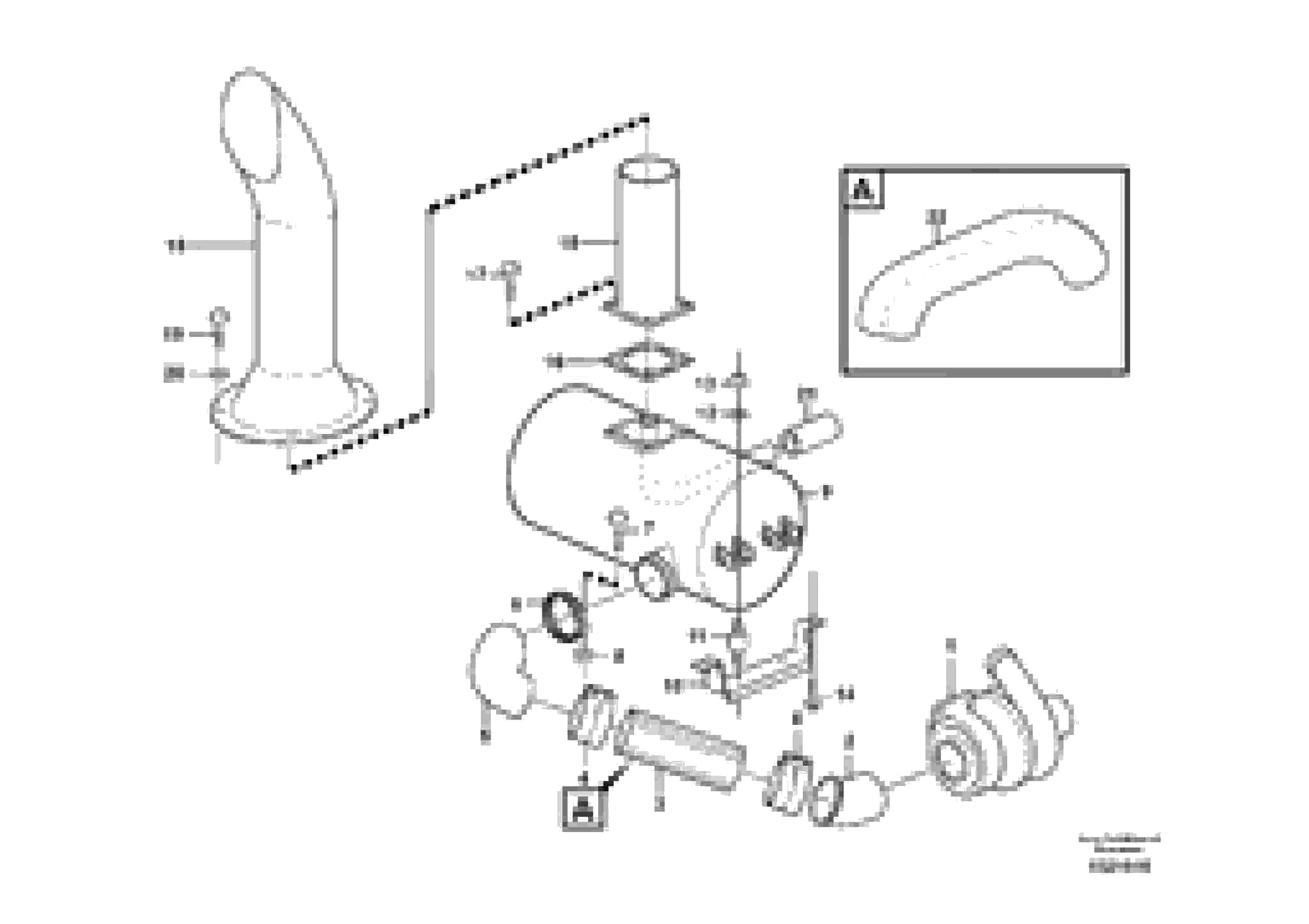 Схема запчастей Volvo L70E - 78064 Exhaust system, silencer L70E
