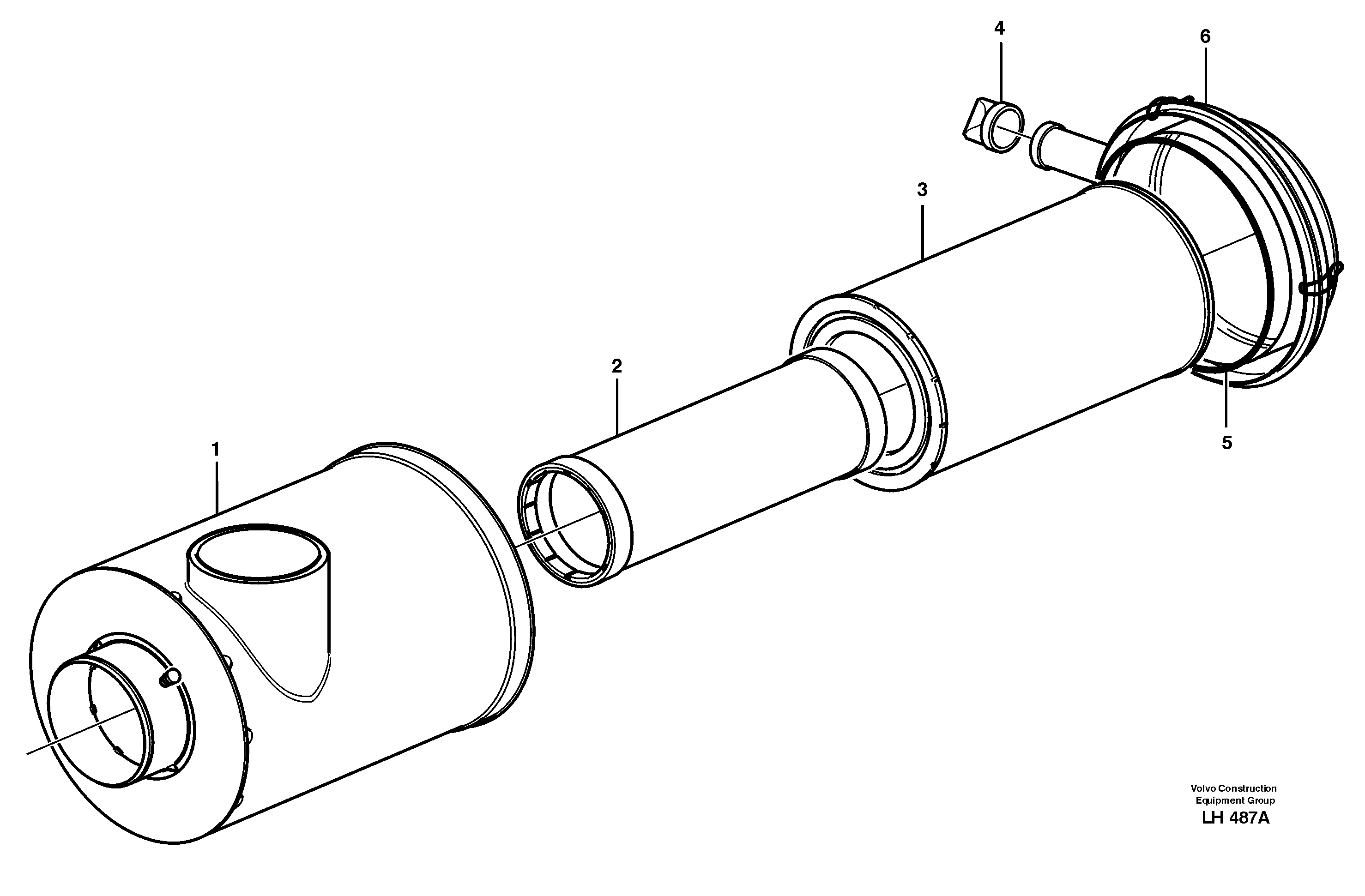 Схема запчастей Volvo L70E - 29620 Фильтр воздушный L70E