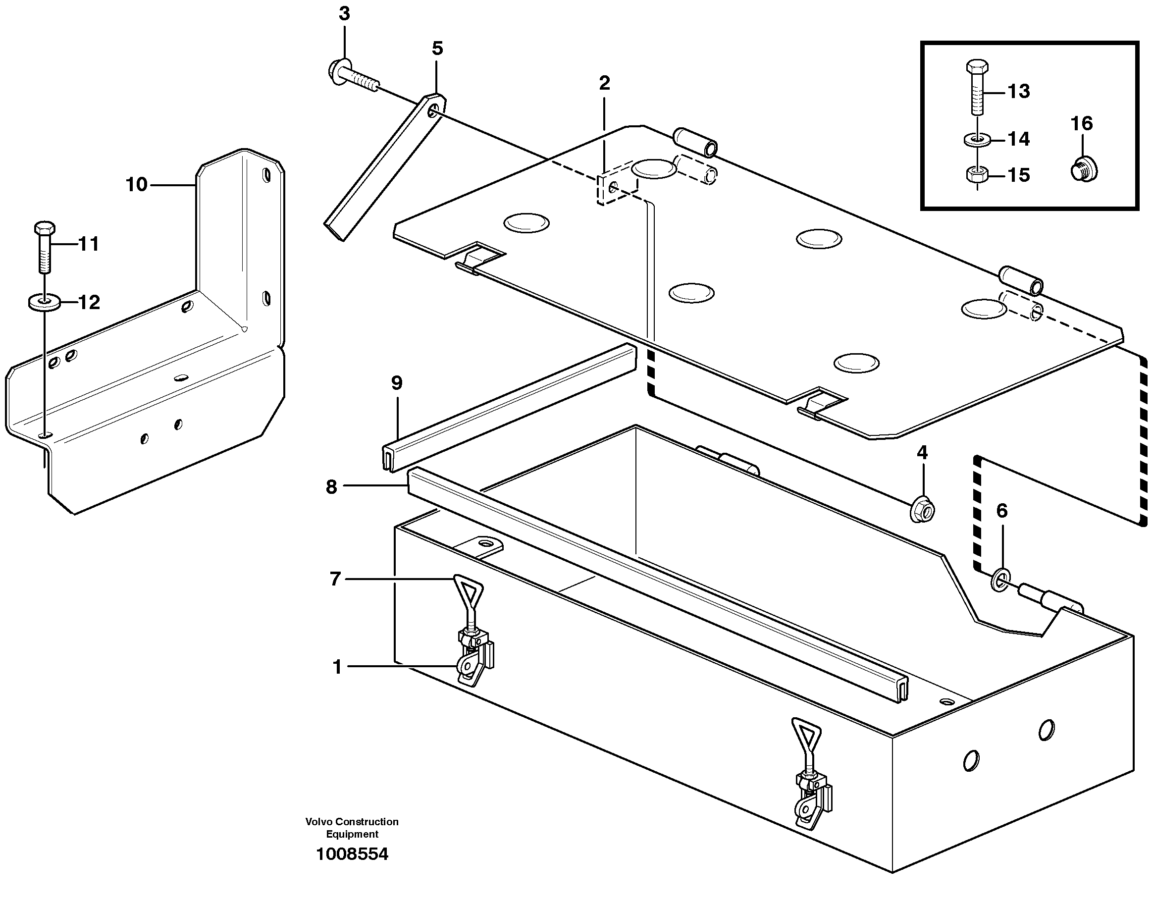 Схема запчастей Volvo L70E - 25210 Tool box L70E